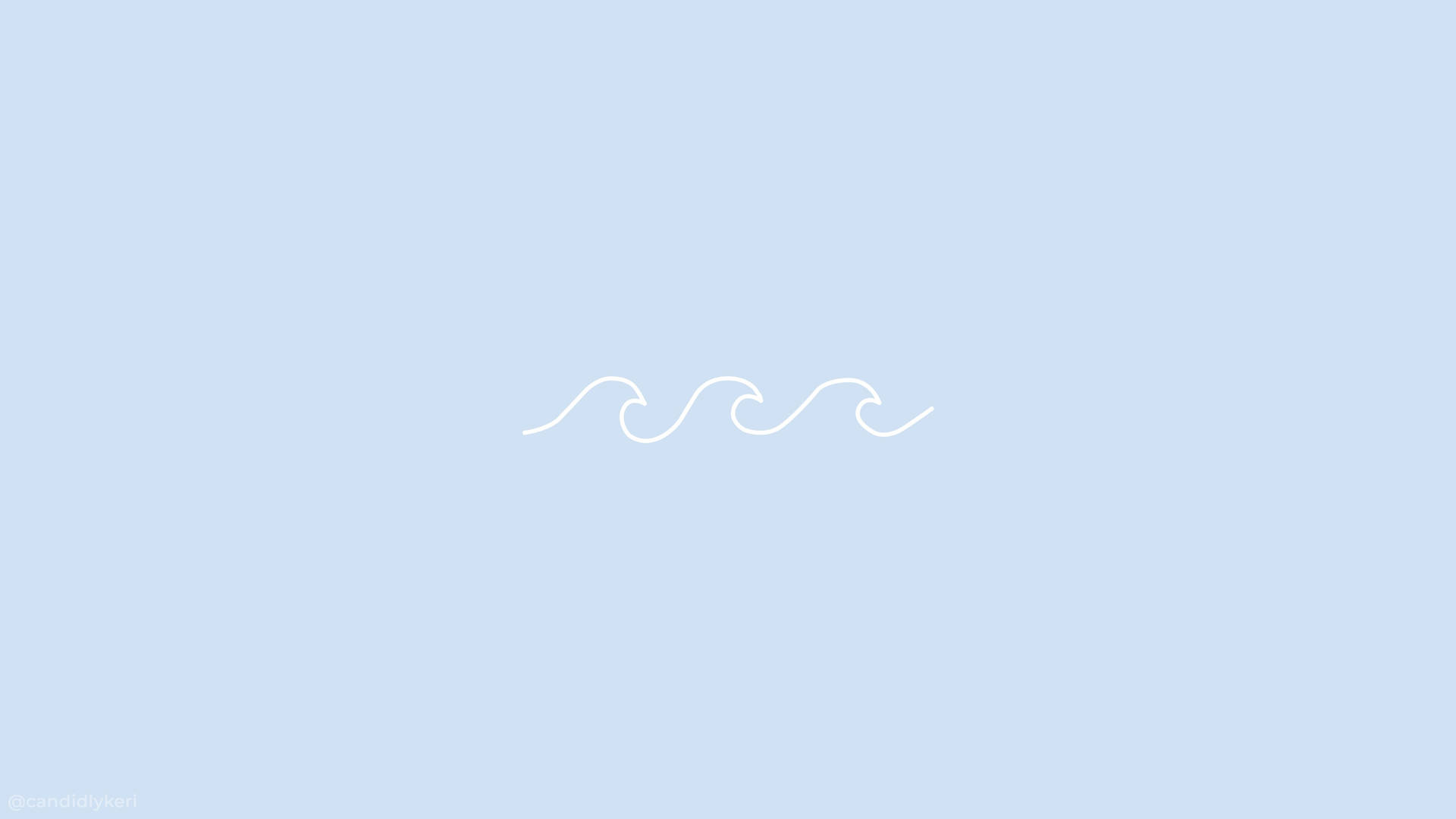Pastelblou agtergrond met golf — Pastel estetiese GIF Muurpapier