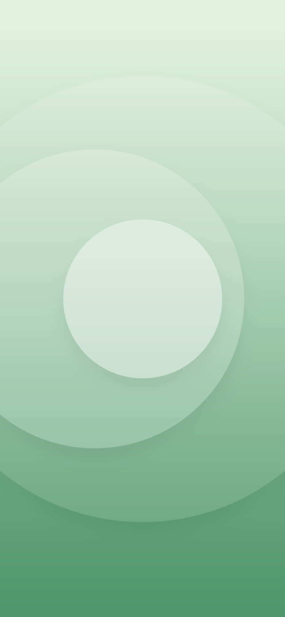 Pastelgroen Agtergrond Wit Sirkel Muurpapier