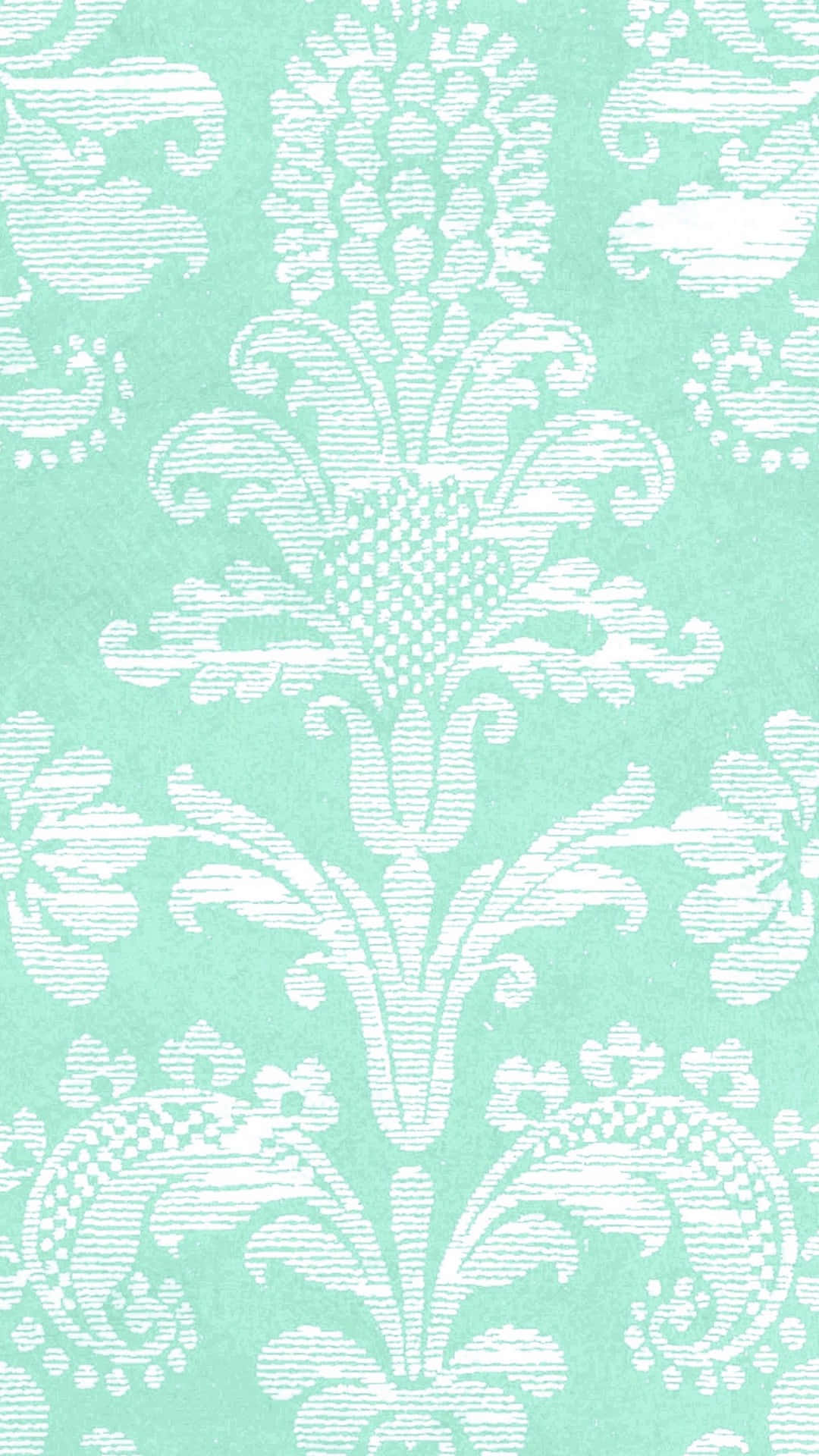 Pastelgroen Agtergrond Elegante Blomme Muurpapier