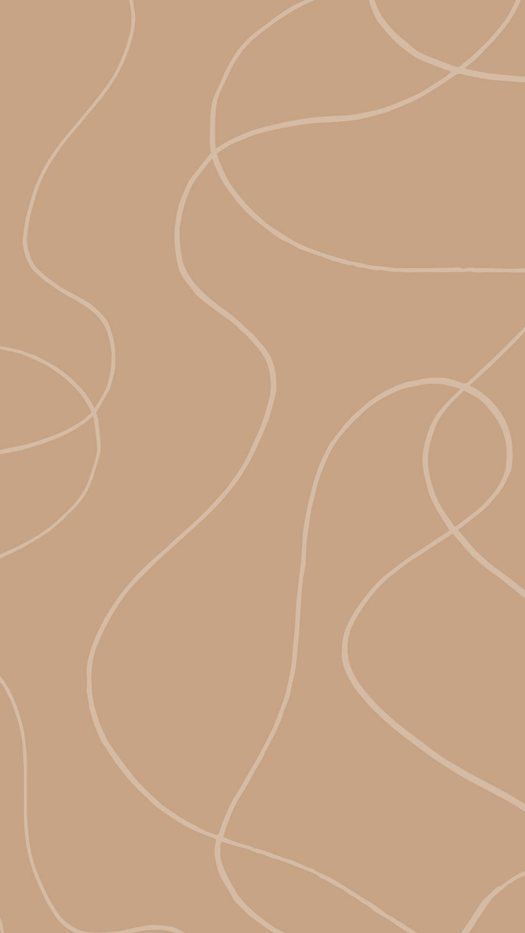 Patroon op 'n Beige Minimalistiese Muurpapier