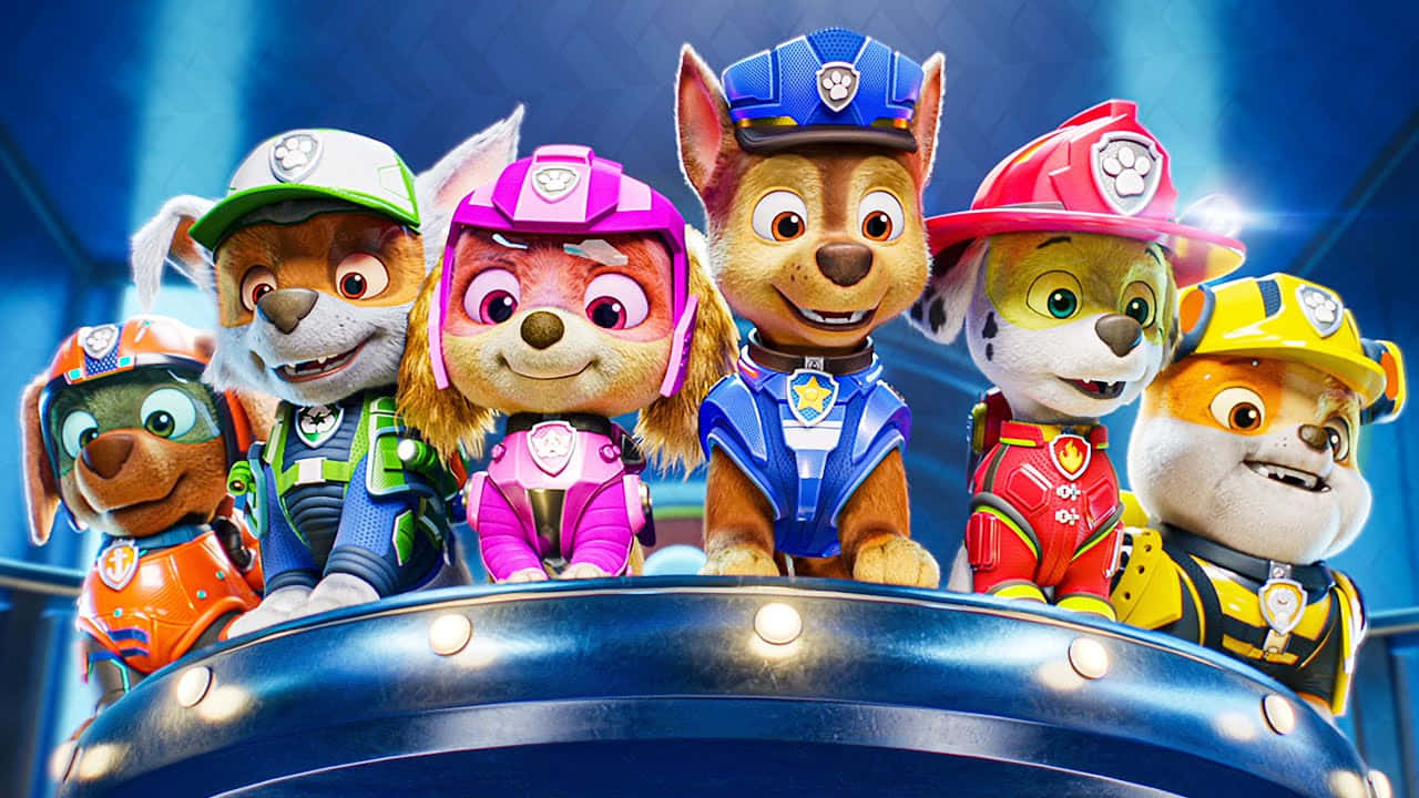 Paw Patrol The Movie Pups wat toesig hou