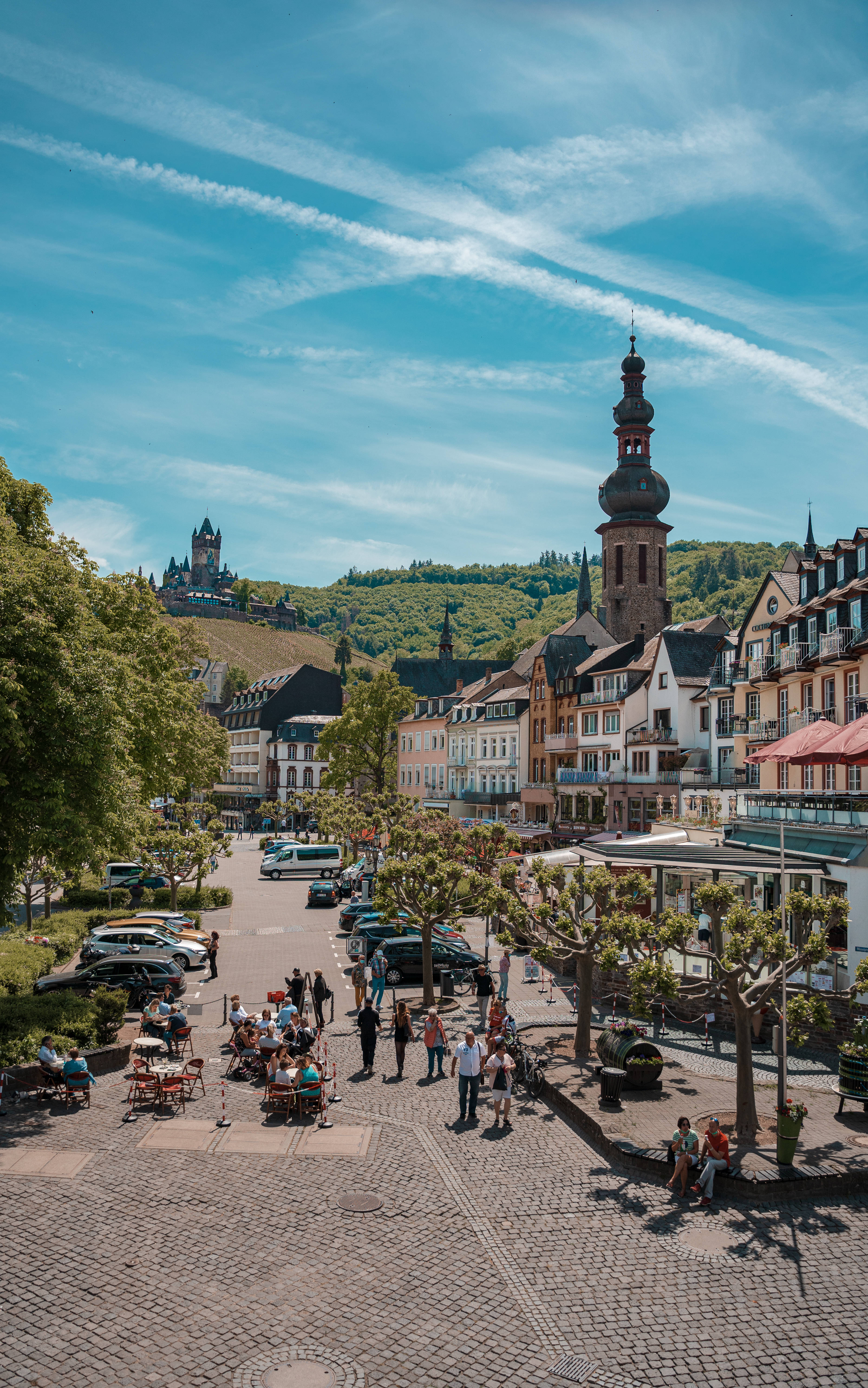 Vreedsame Dorp In Duitsland Muurpapier