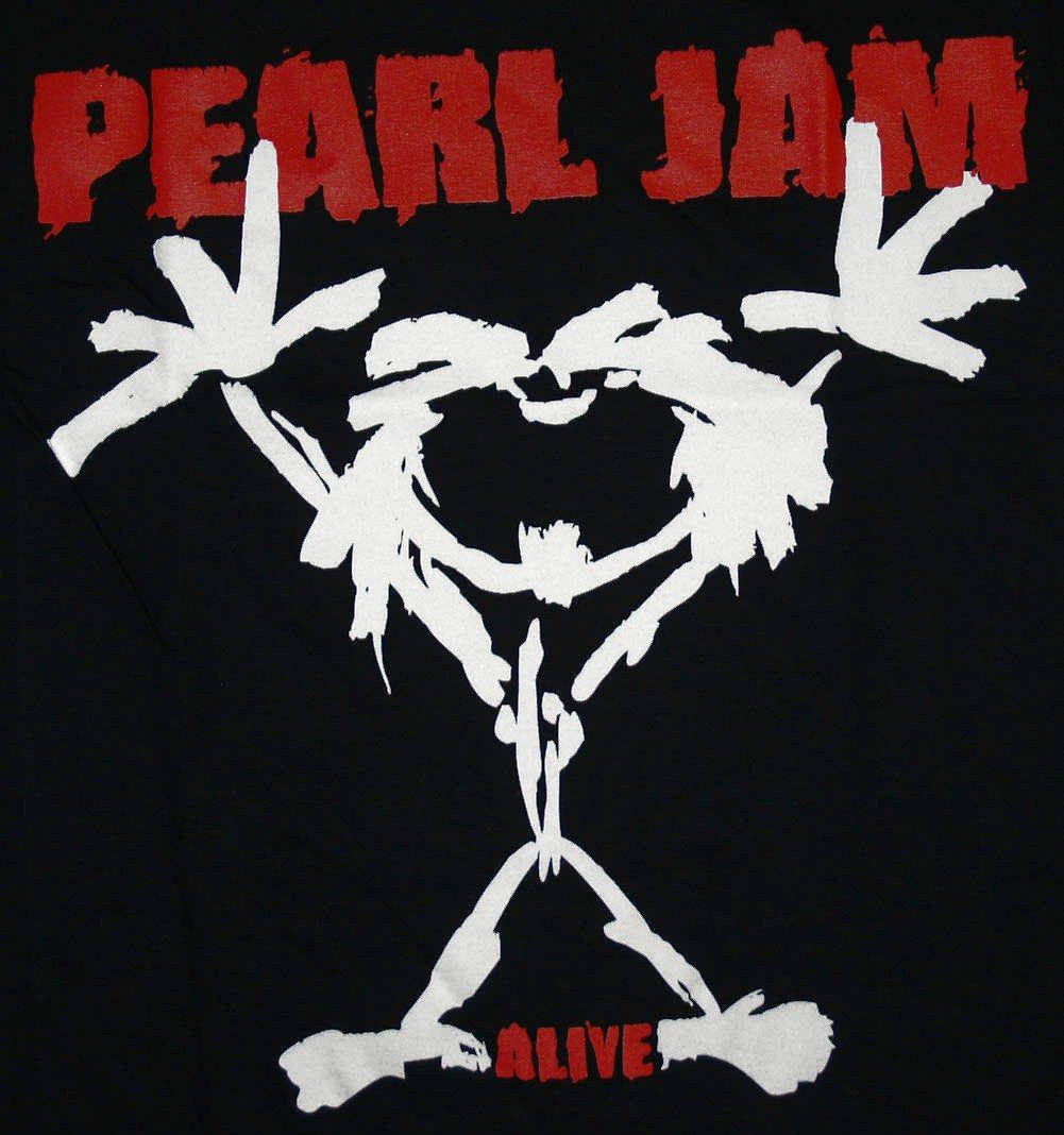 Pearl Jam Rock Band Stokmannetjie-logo Muurpapier