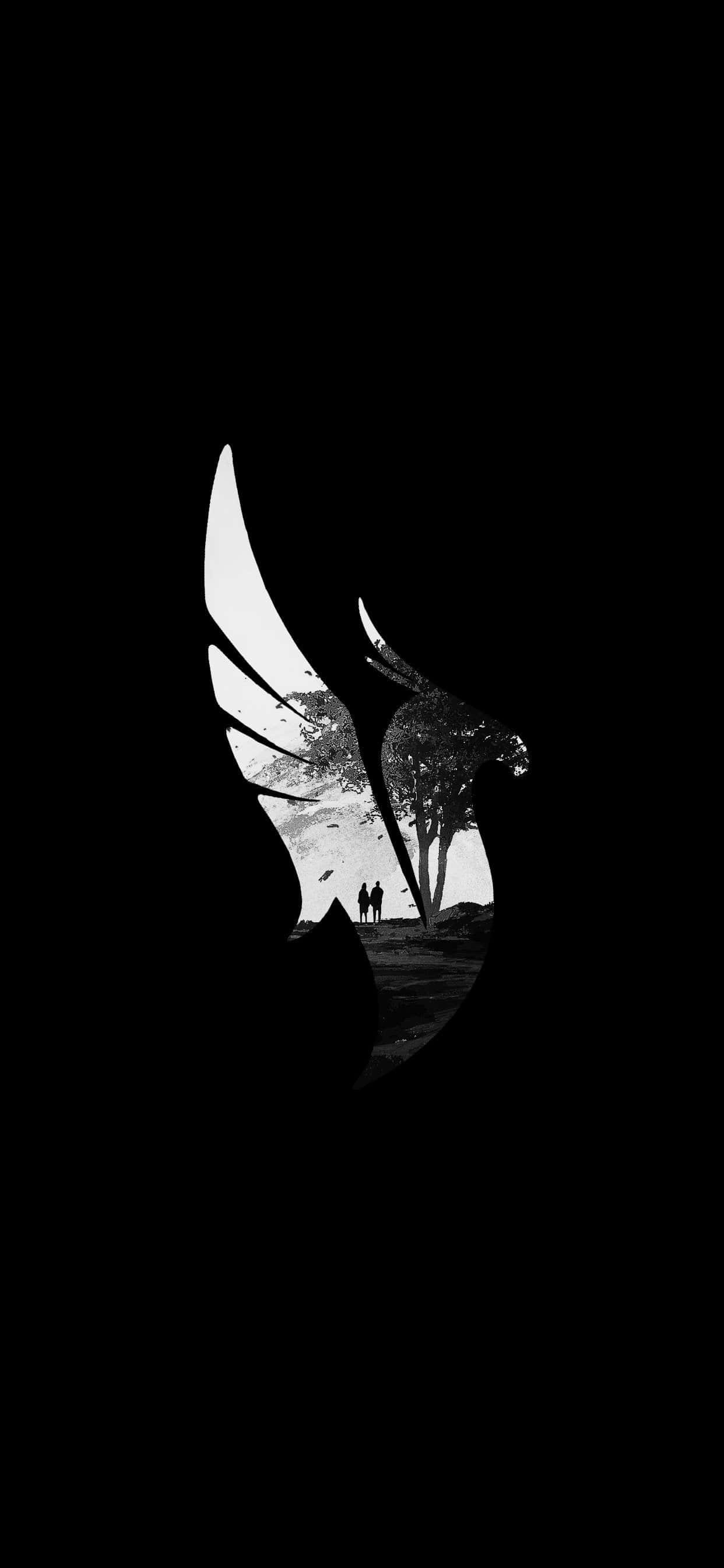 Pegasus Raam Pixel 3 OLED Agtergrond Muurpapier