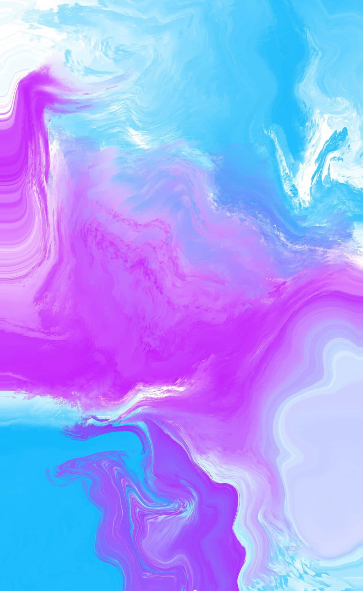 Pers en blou watermarmer Muurpapier