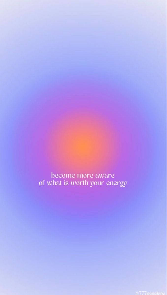 Pers en Oranje Energie-aura Estetika Muurpapier