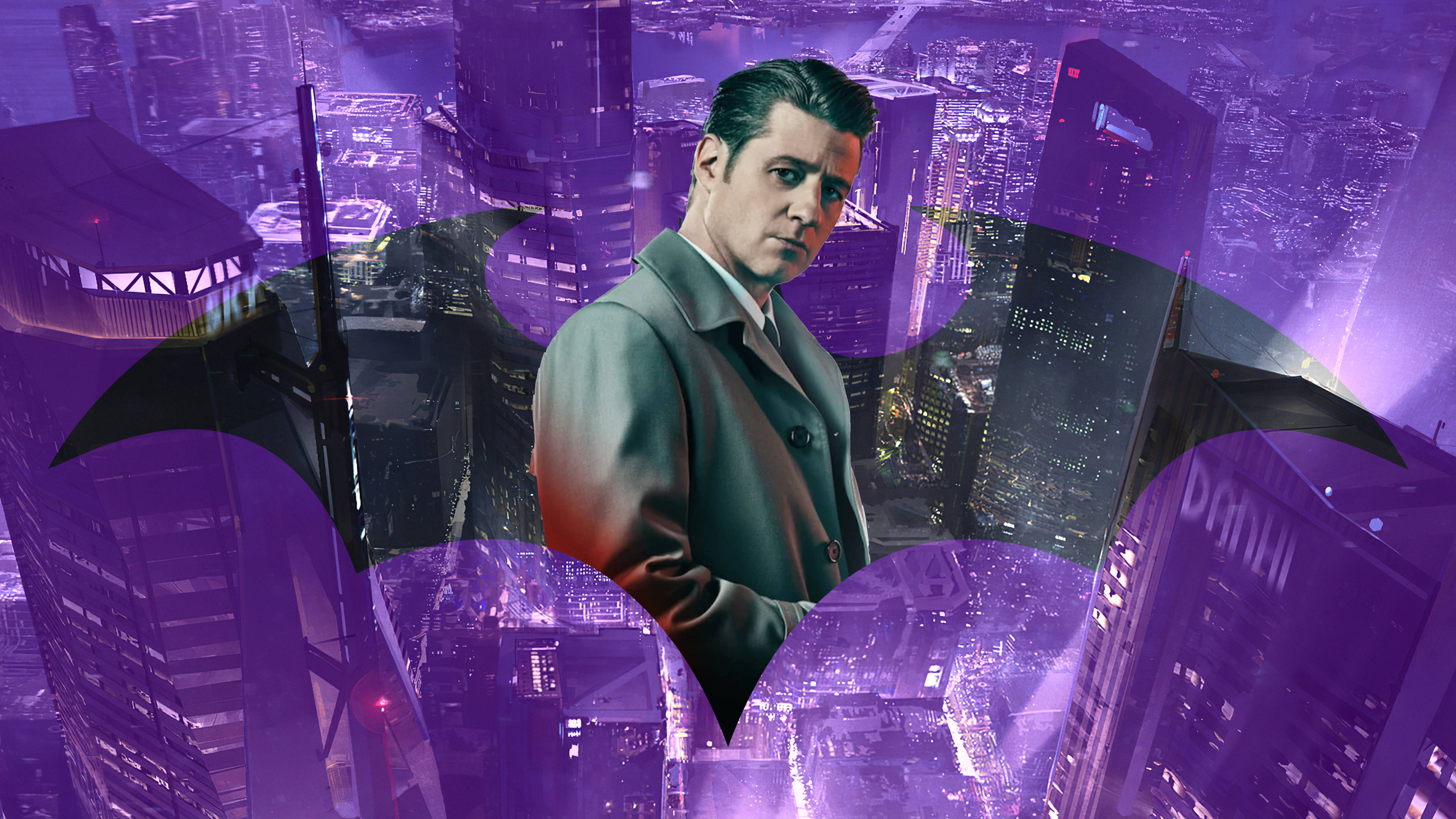 Pers Estetiese 4K Gotham Muurpapier