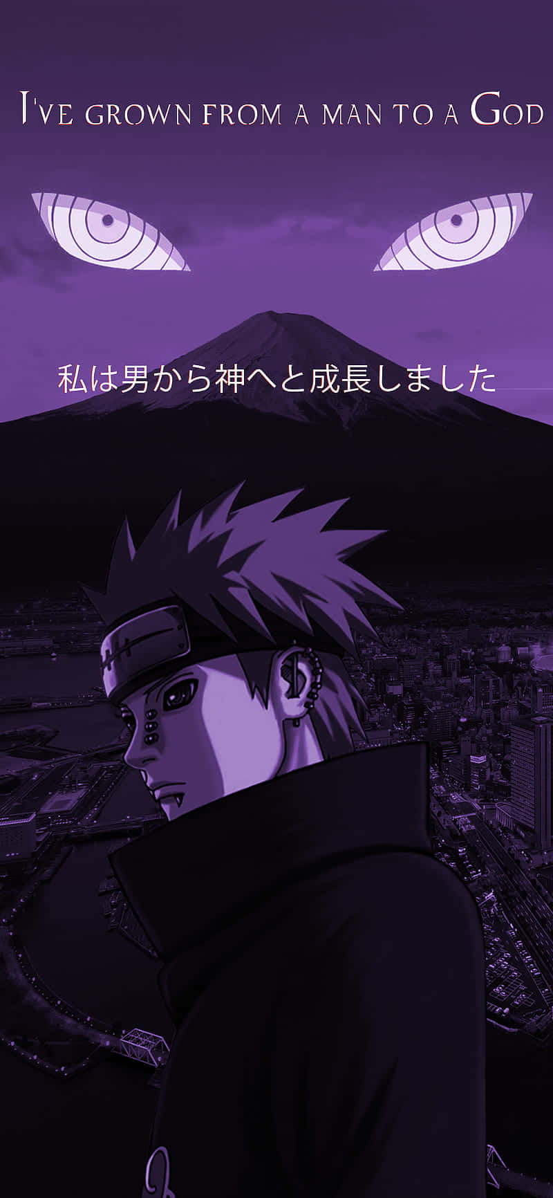Pers Kleur Naruto Estetiese Foon Muurpapier