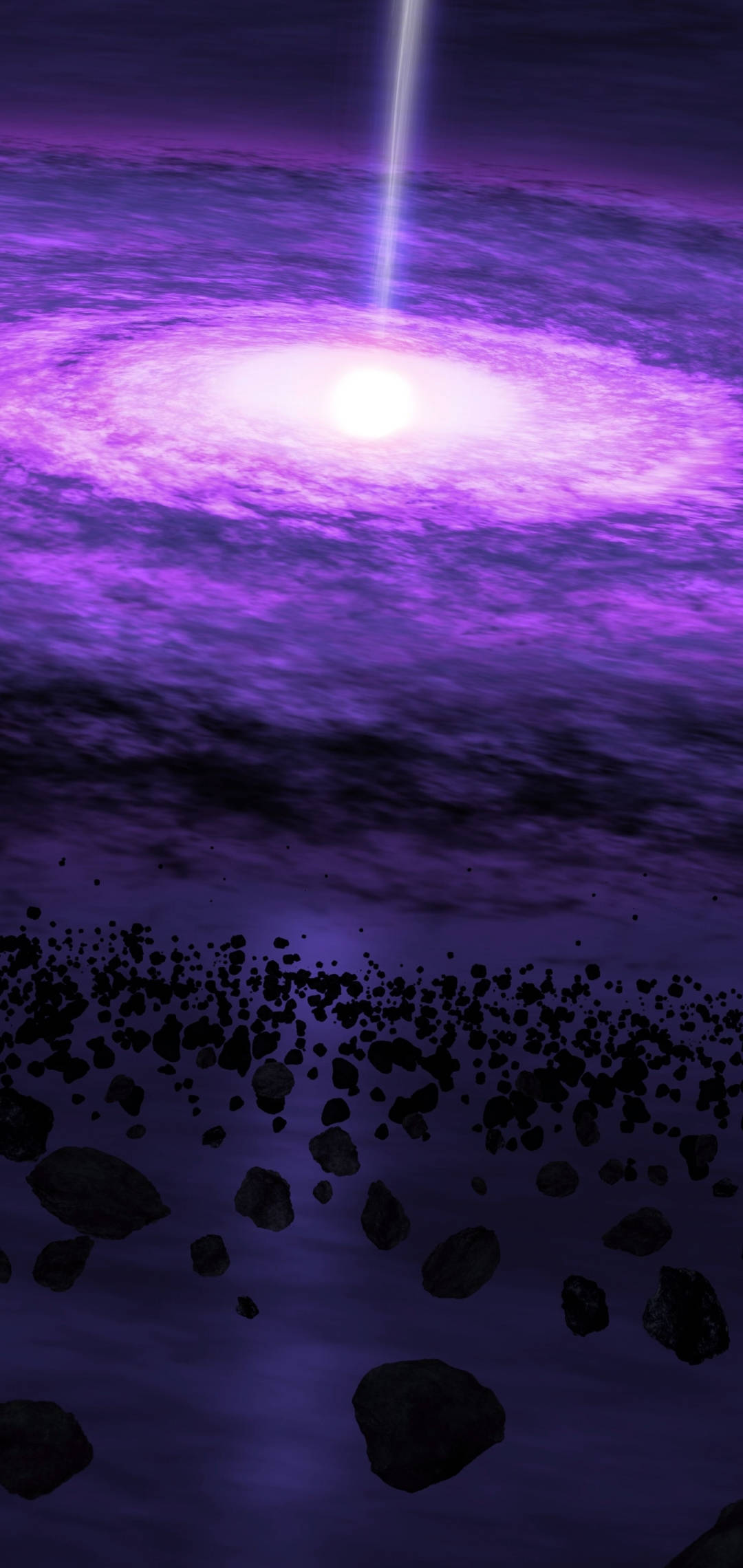 Pers Kwasar Ruimte Foon Muurpapier