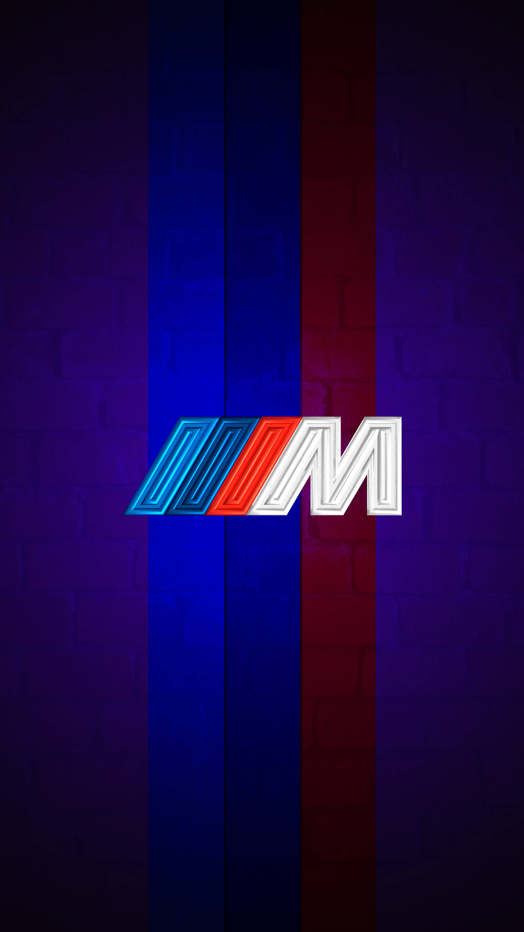 Pers Met Strepe BMW M-Logo Muurpapier