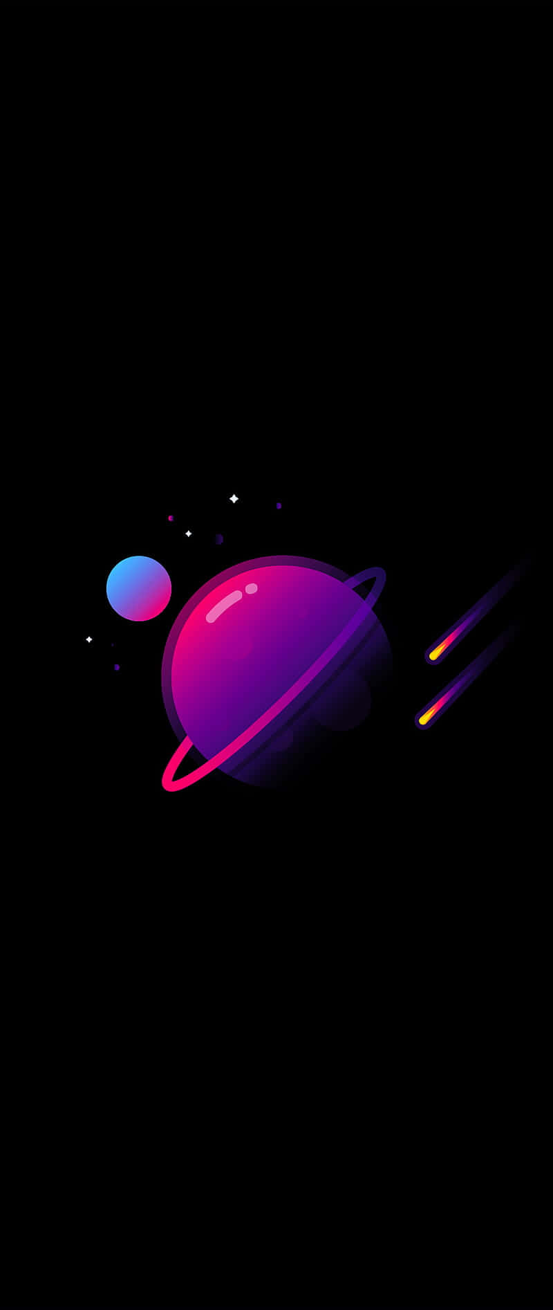 Pers Planeet Super Amoled Vertoning Muurpapier