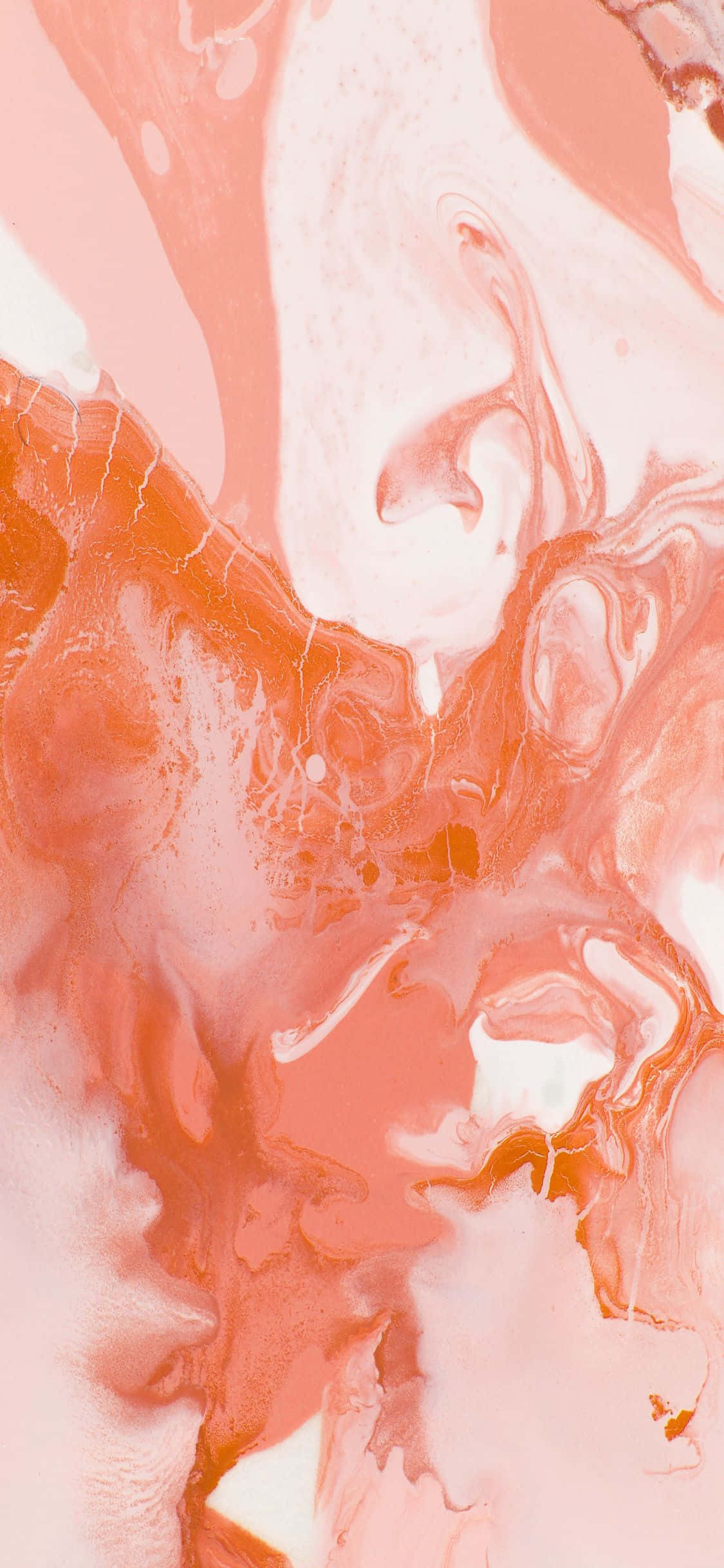 Perske-oranje iPhone X Marmer Agtergrond Muurpapier