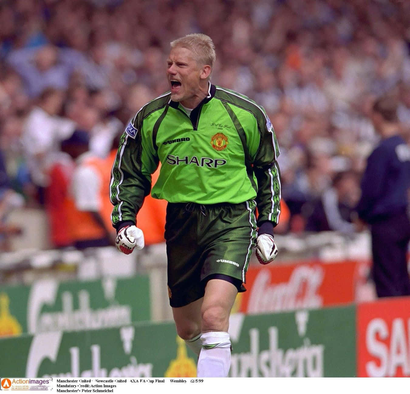 Peter Schmeichel Manchester United Sokker Muurpapier