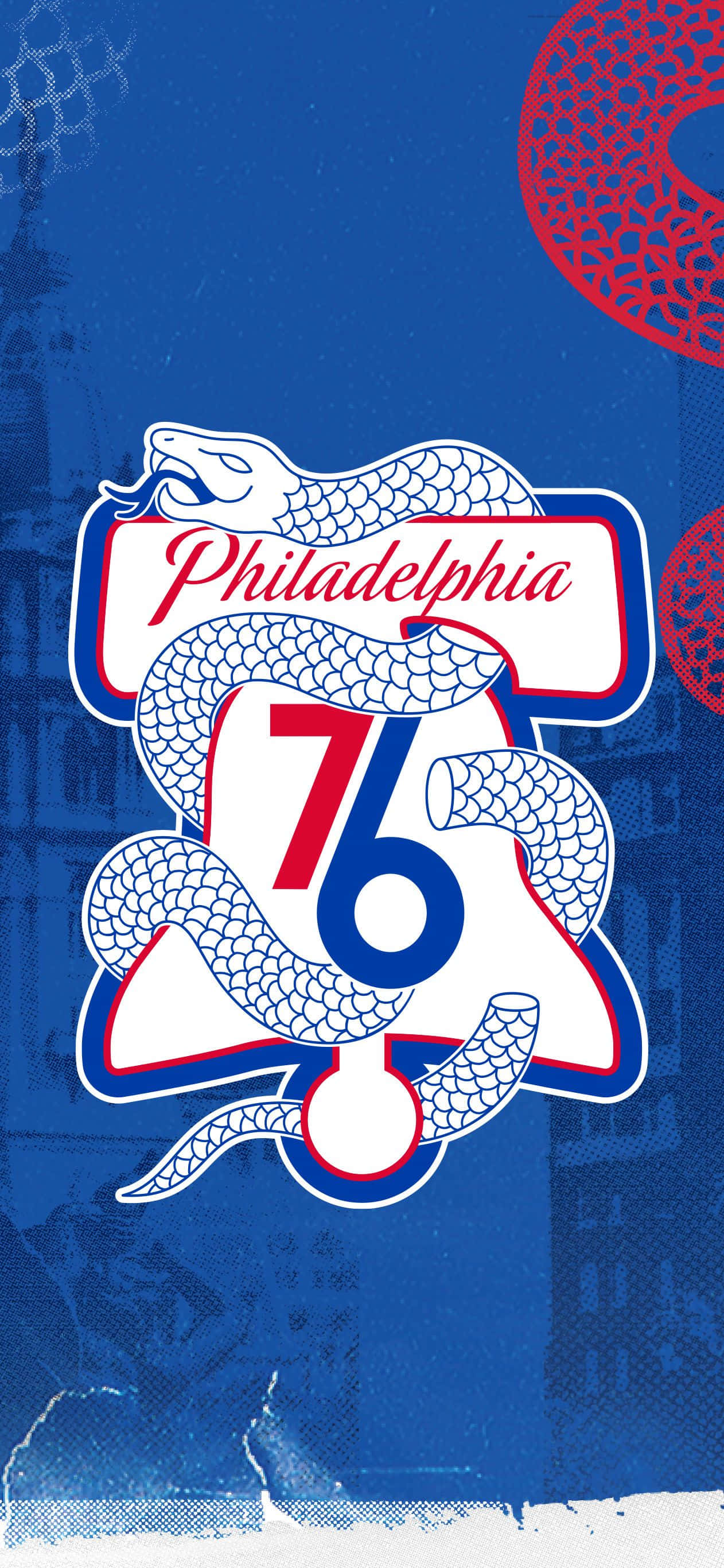 philadelphia 76 logo agtergrond Muurpapier
