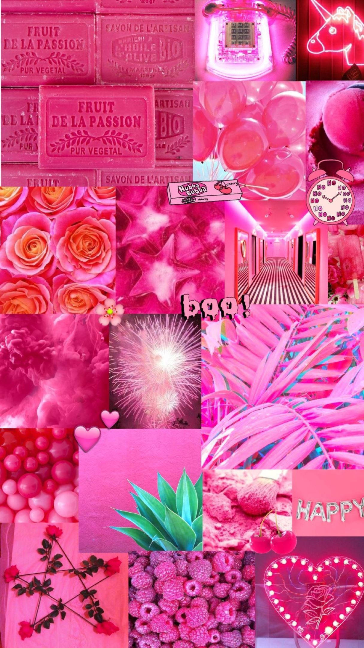 Pienk Aesthetic Tumblr Skermbewaarder vir Skootrekenaar Muurpapier