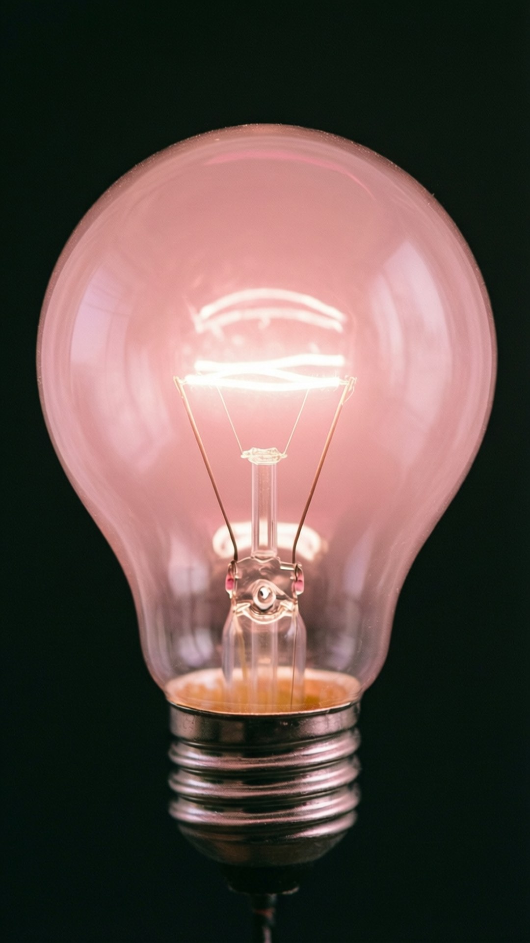 Pienk Gloeilamp Muurpapier