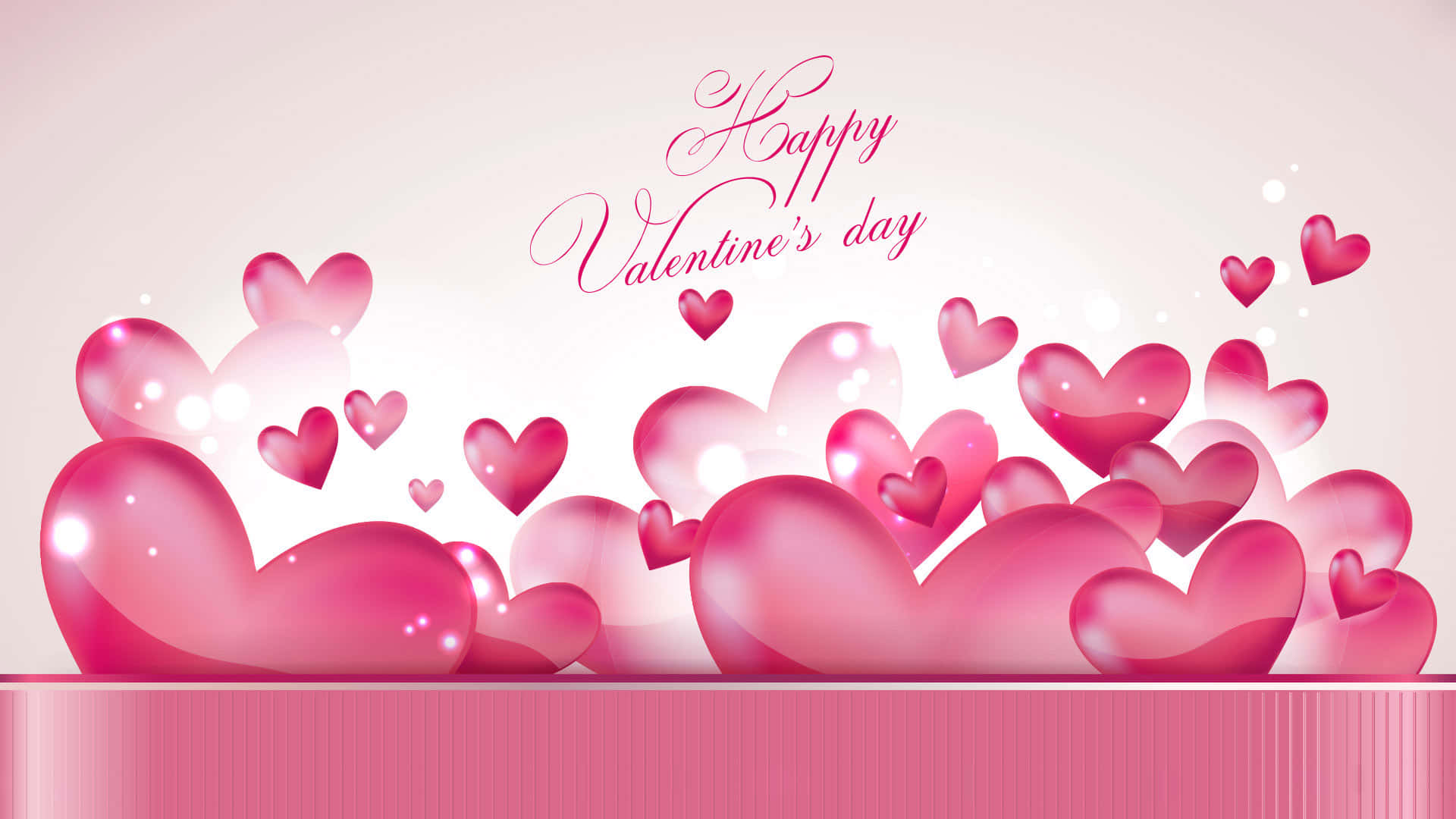 Pienk Gradiënt Harte Groet Valentynsagtergrond Muurpapier