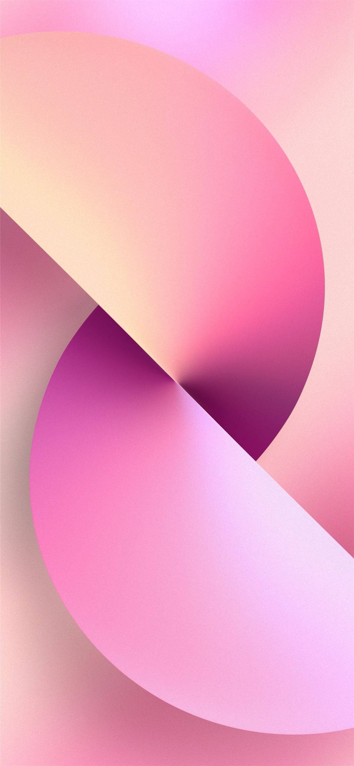 Pienk iPhone Xr Halfsirkel Muurpapier