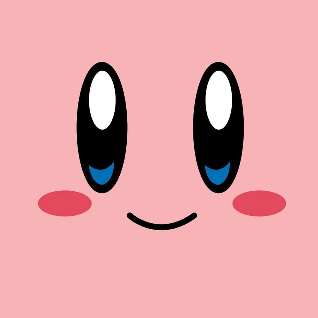 Pienk Kirby Oulike Meisiesagtige iPad Muurpapier