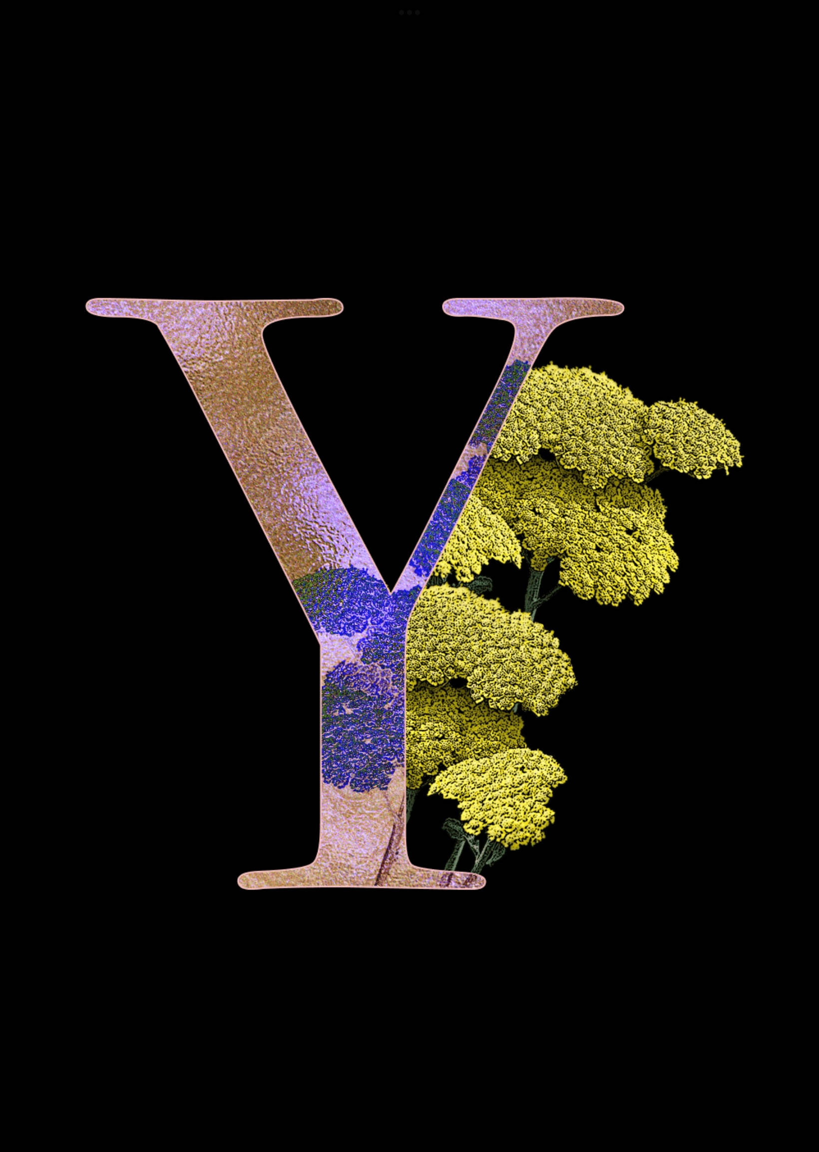 Pienk Letter Y Muurpapier