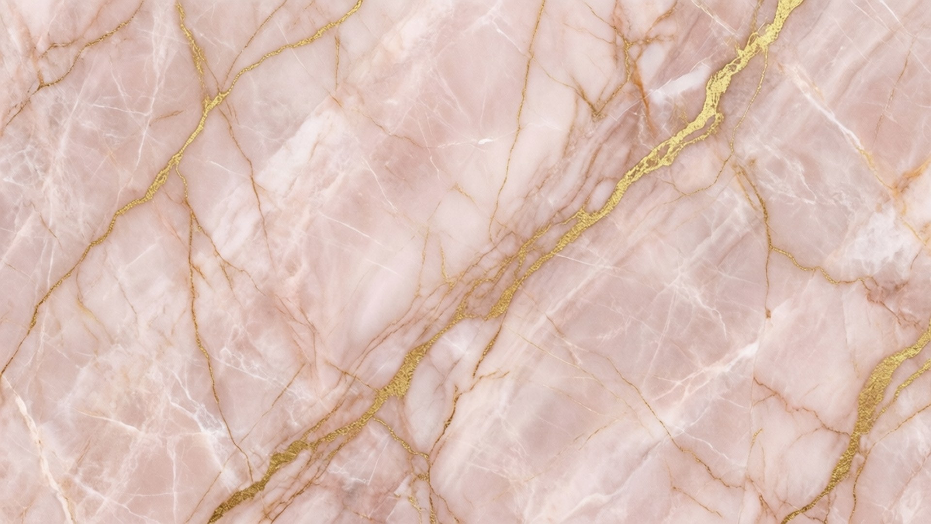 Pienk Marmer Goud Muurpapier