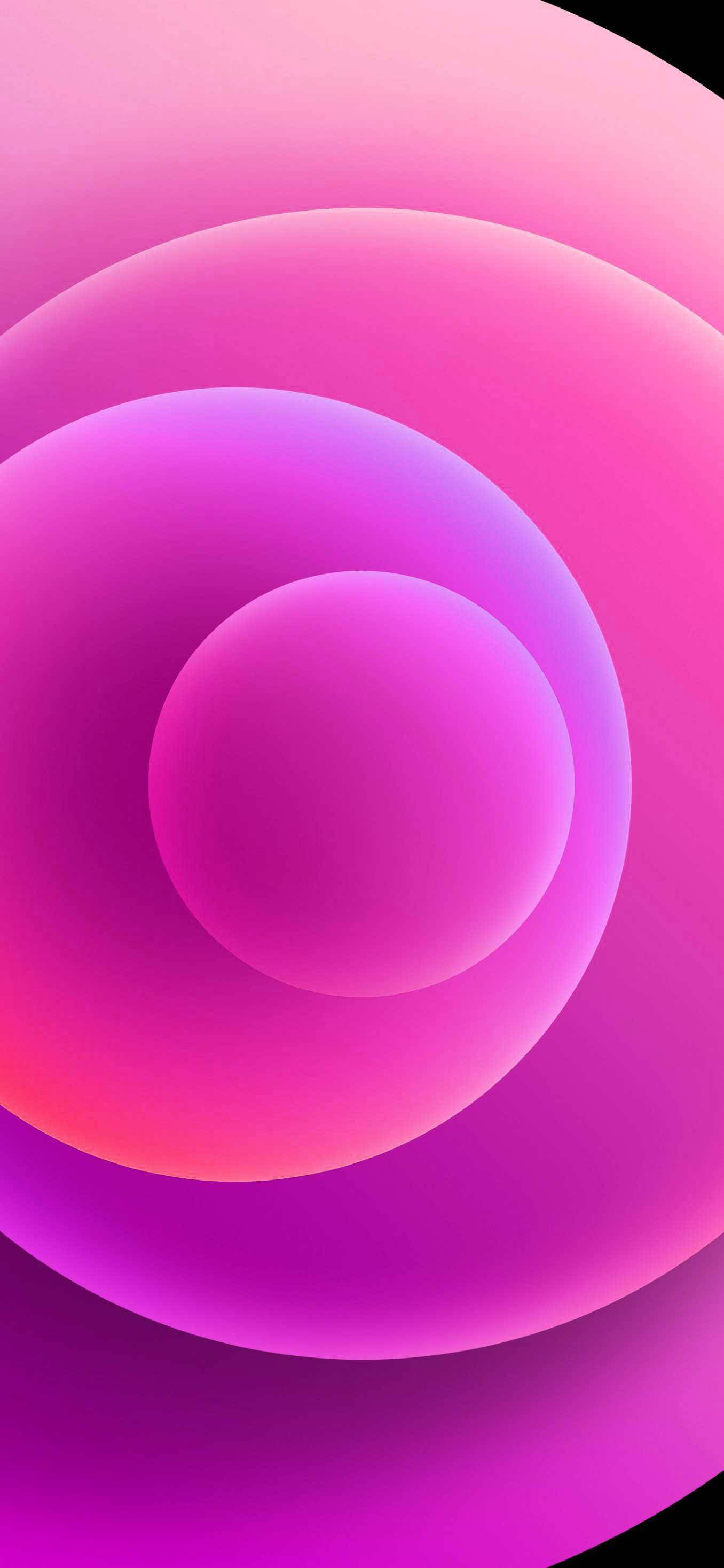Pienk Orbs iPhone 12 Muurpapier