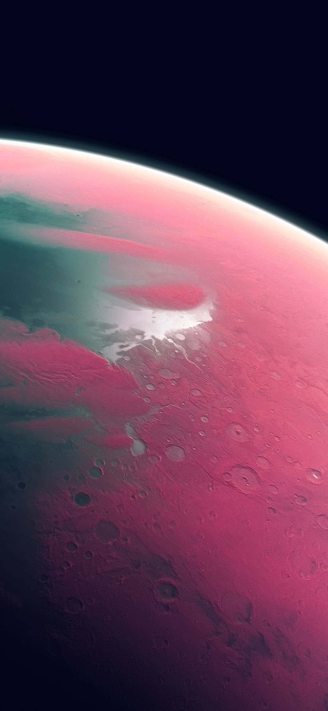 Pienk Planeet iPhone Xr Muurpapier