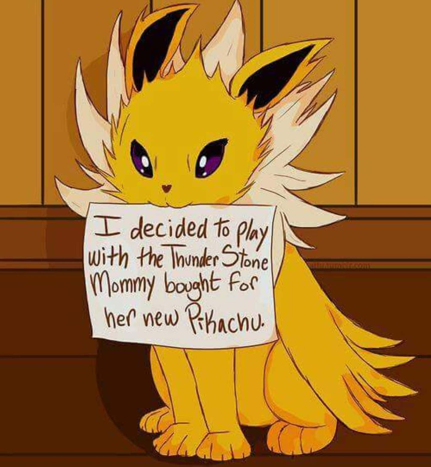 Pikachu, die oulikste elektriese pokemon! Muurpapier