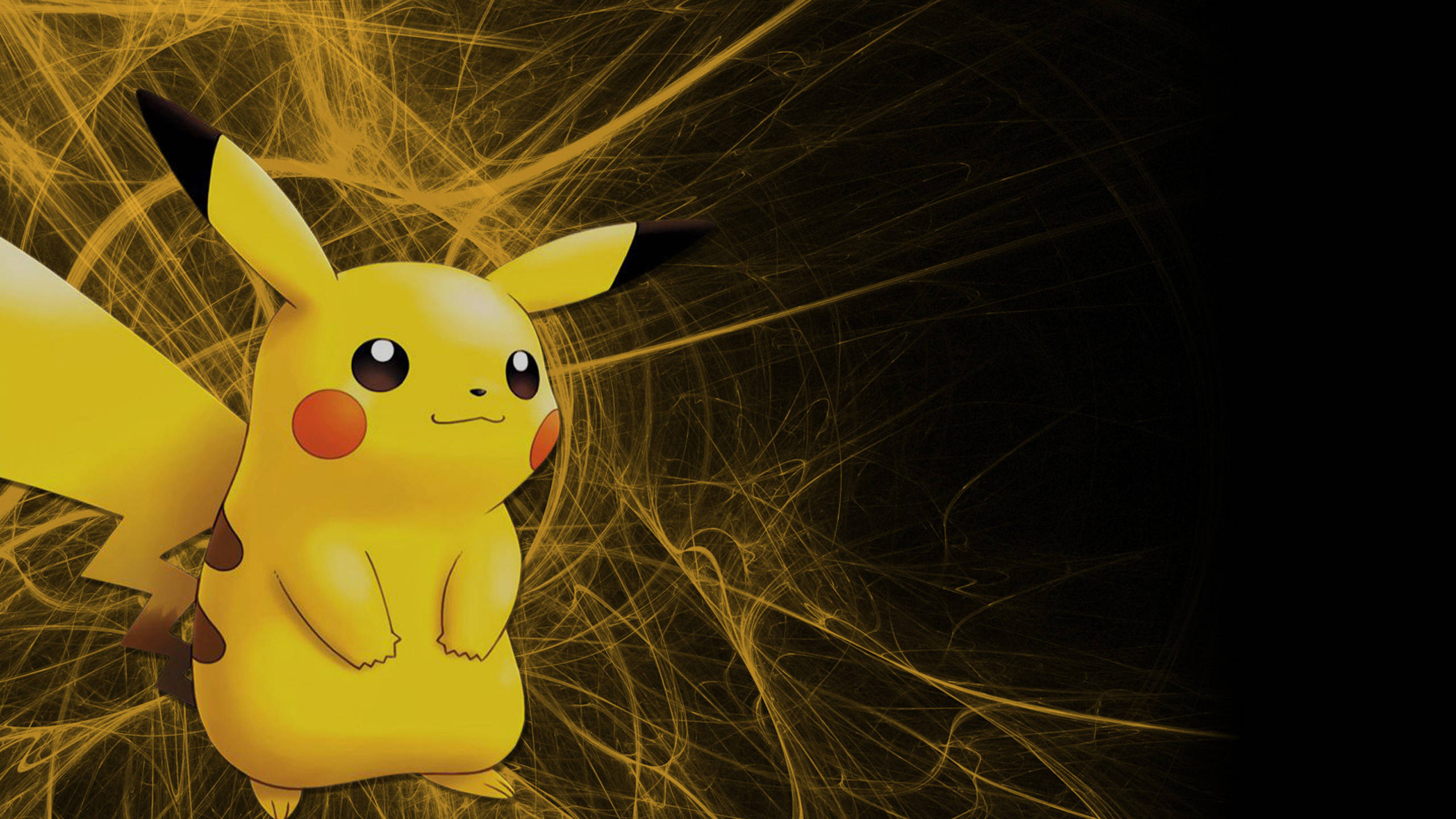 Pikachu Elektriese Skok Koel Pokemon Muurpapier