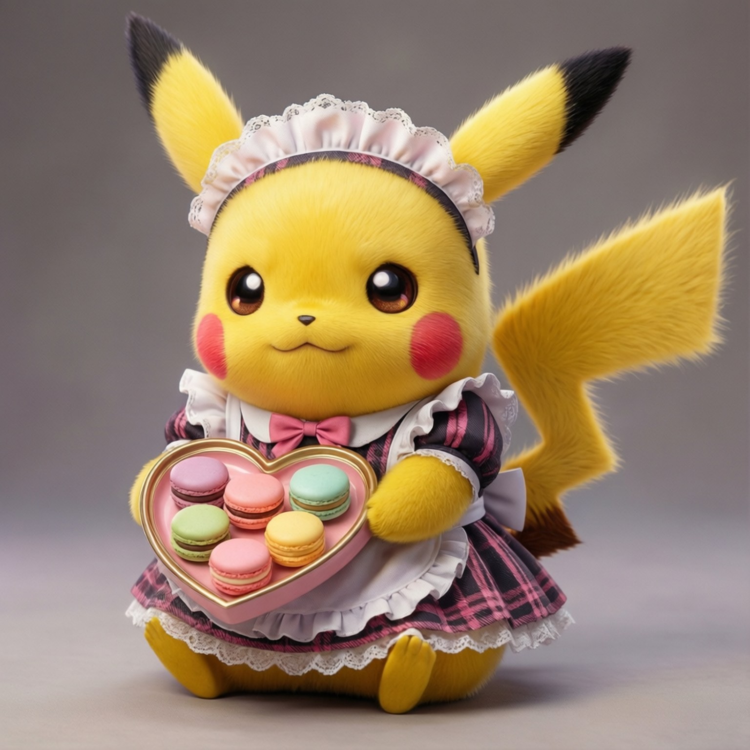 Pikachu Meid Kawaii Muurpapier