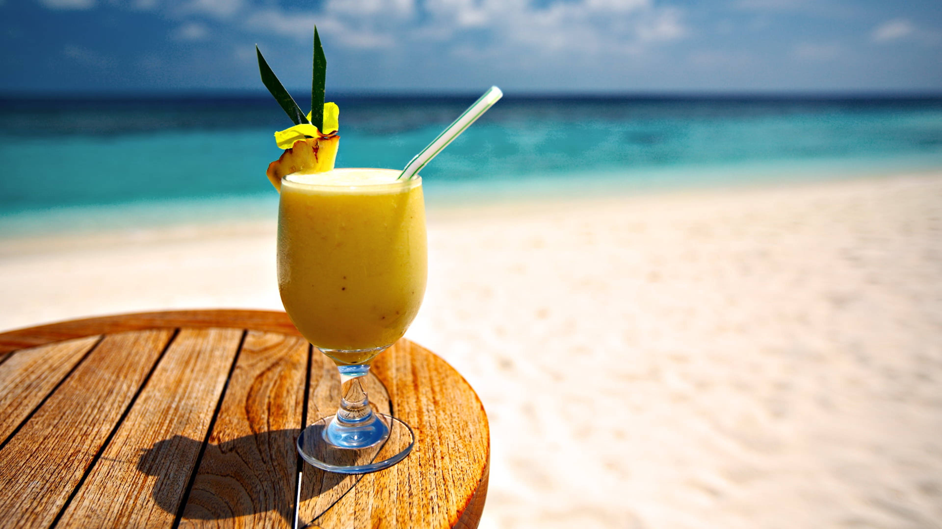 Pina Colada Tropiese Drankie Muurpapier