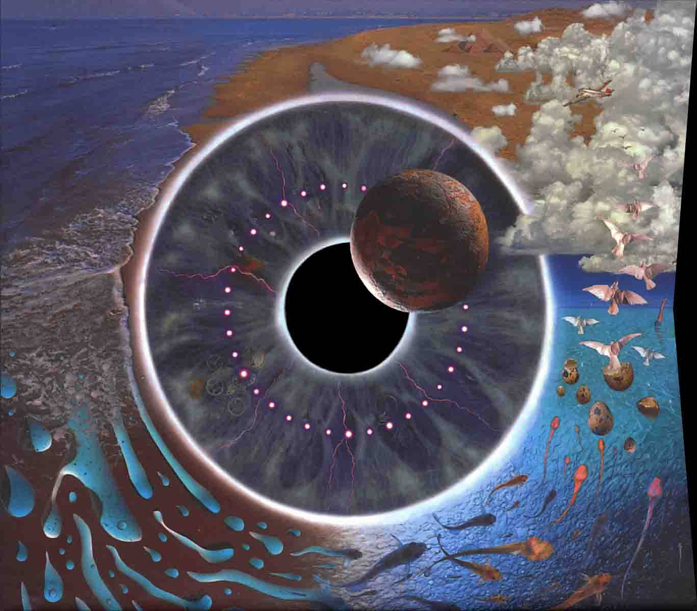 Pink Floyd 4K Pulse-albumkuns Muurpapier