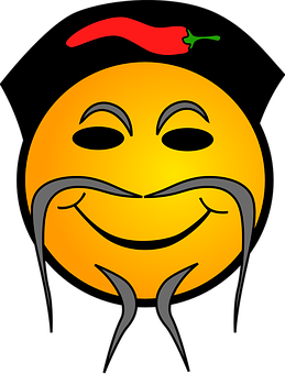 Pittige Glimlag-Emoji Muurpapier