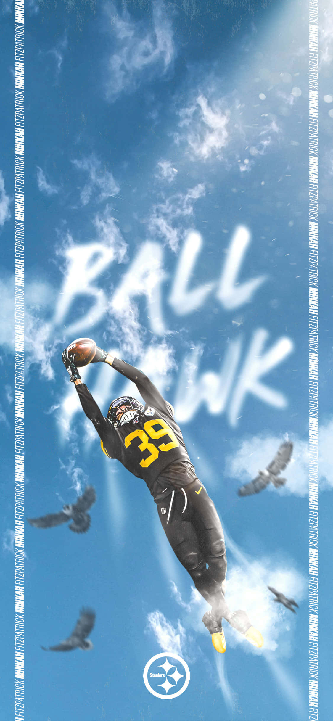 Pittsburgh Steelers Vier 'n Touchdown Muurpapier
