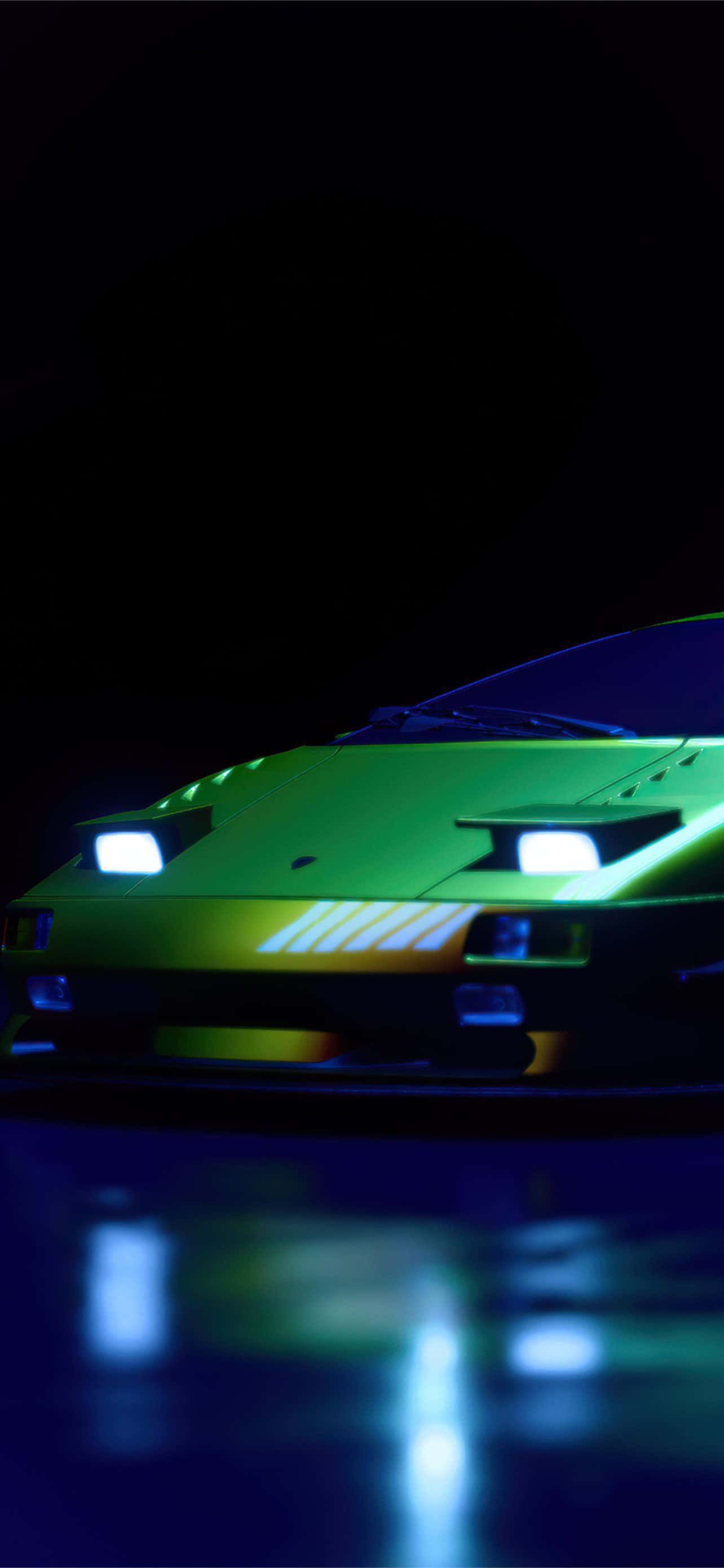 Pixel 3 Need For Speed Agtergrond Donkergeel Lamborghini Muurpapier