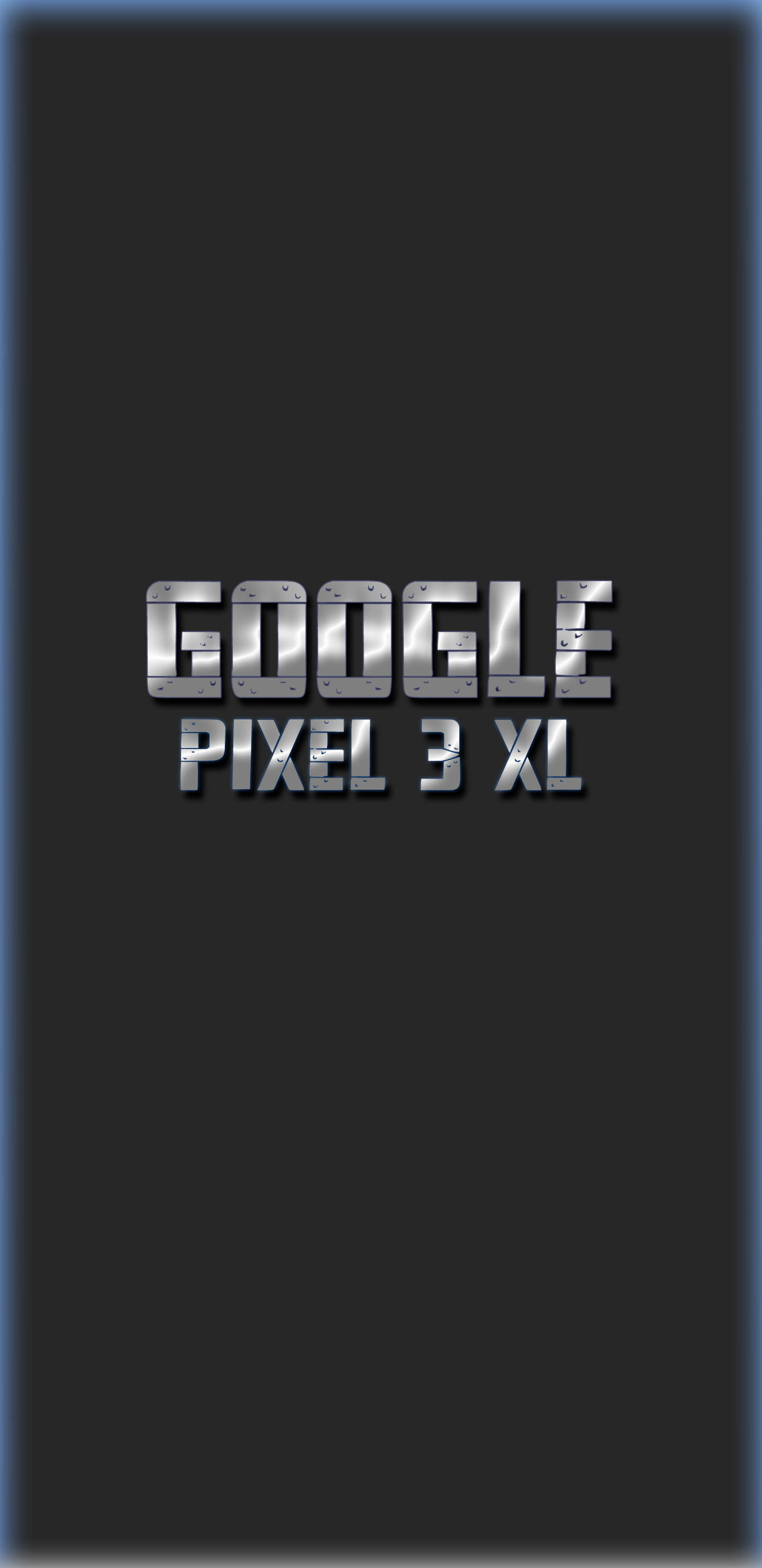 Pixel 3 XL Metaal Logo Muurpapier