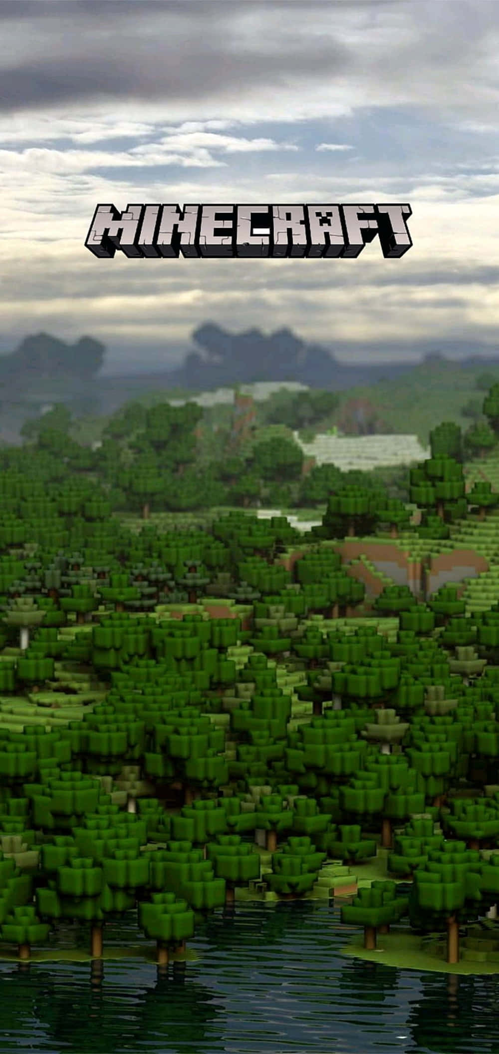 Pixel 3xl Minecraft Agtergrond Grys Wolke Muurpapier