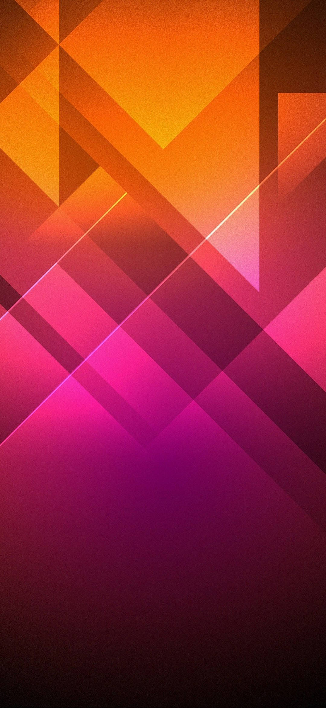 Pixel 5 Oranje en Pienk Vektor Muurpapier
