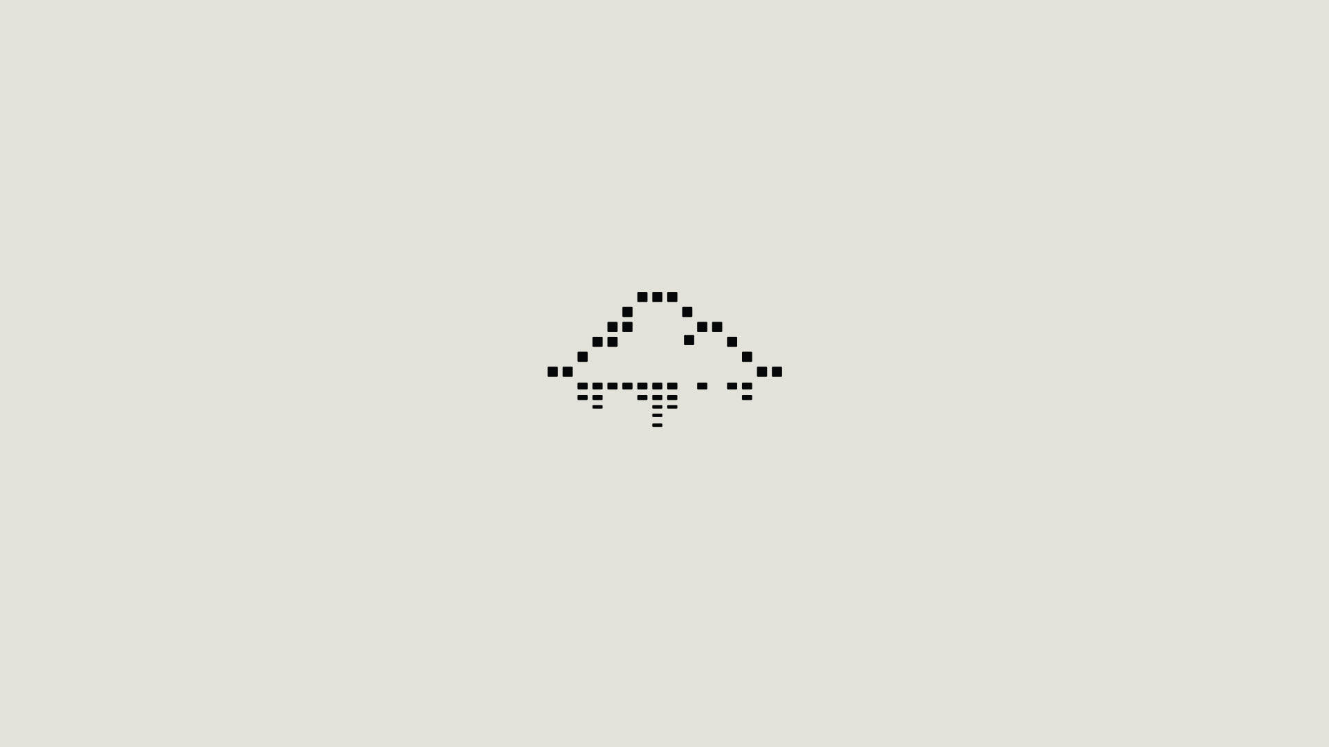 Pixel Wolk Minimalistiese Skoonheid Skootrekenaar Muurpapier