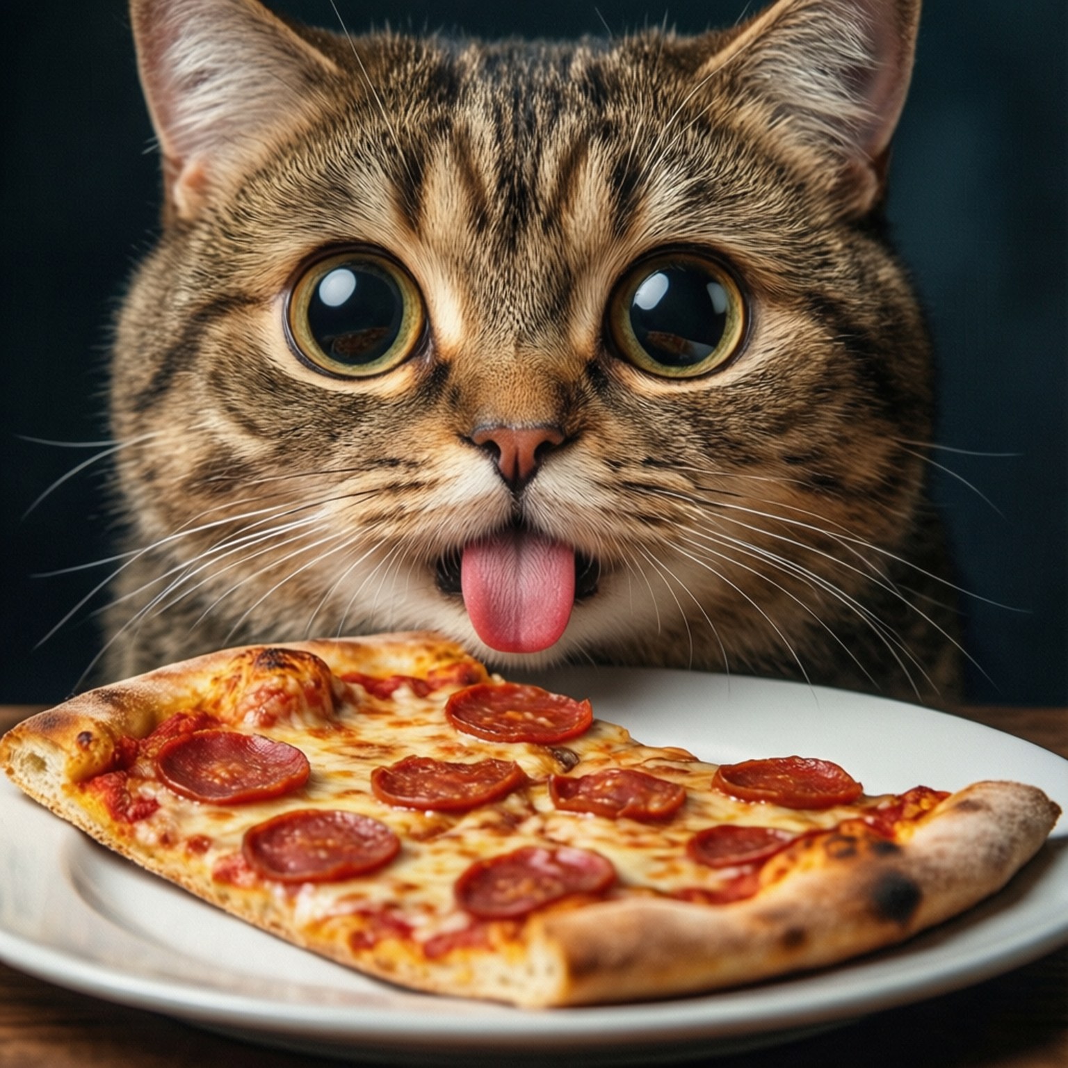 Pizza-obsessie Muurpapier