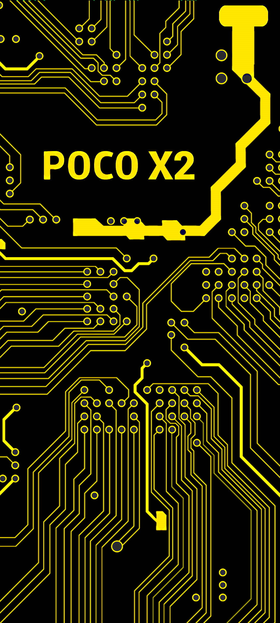 Poco X2 Slimfoon met Beheerderpatroon Muurpapier