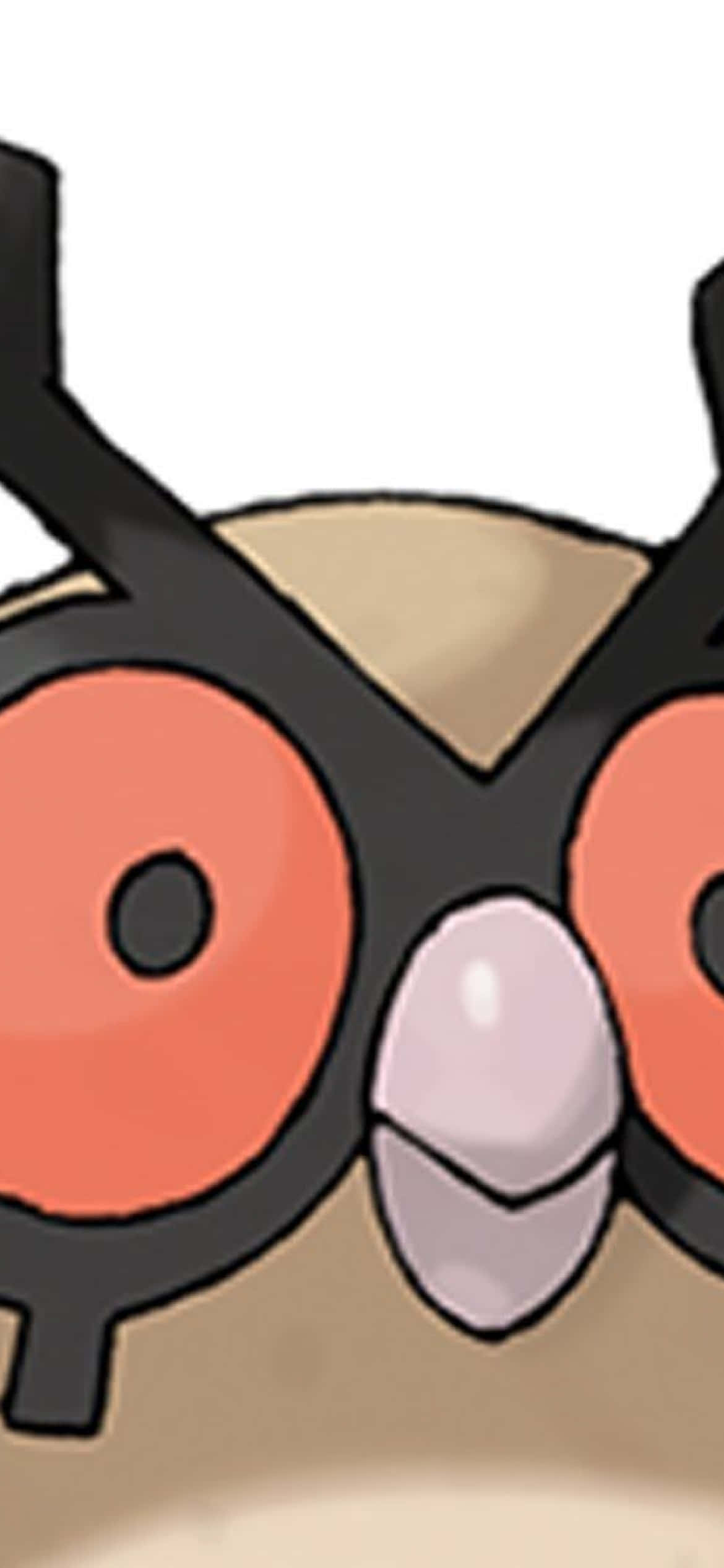 Pokemon Hoothoot Gesig Van Naby Muurpapier