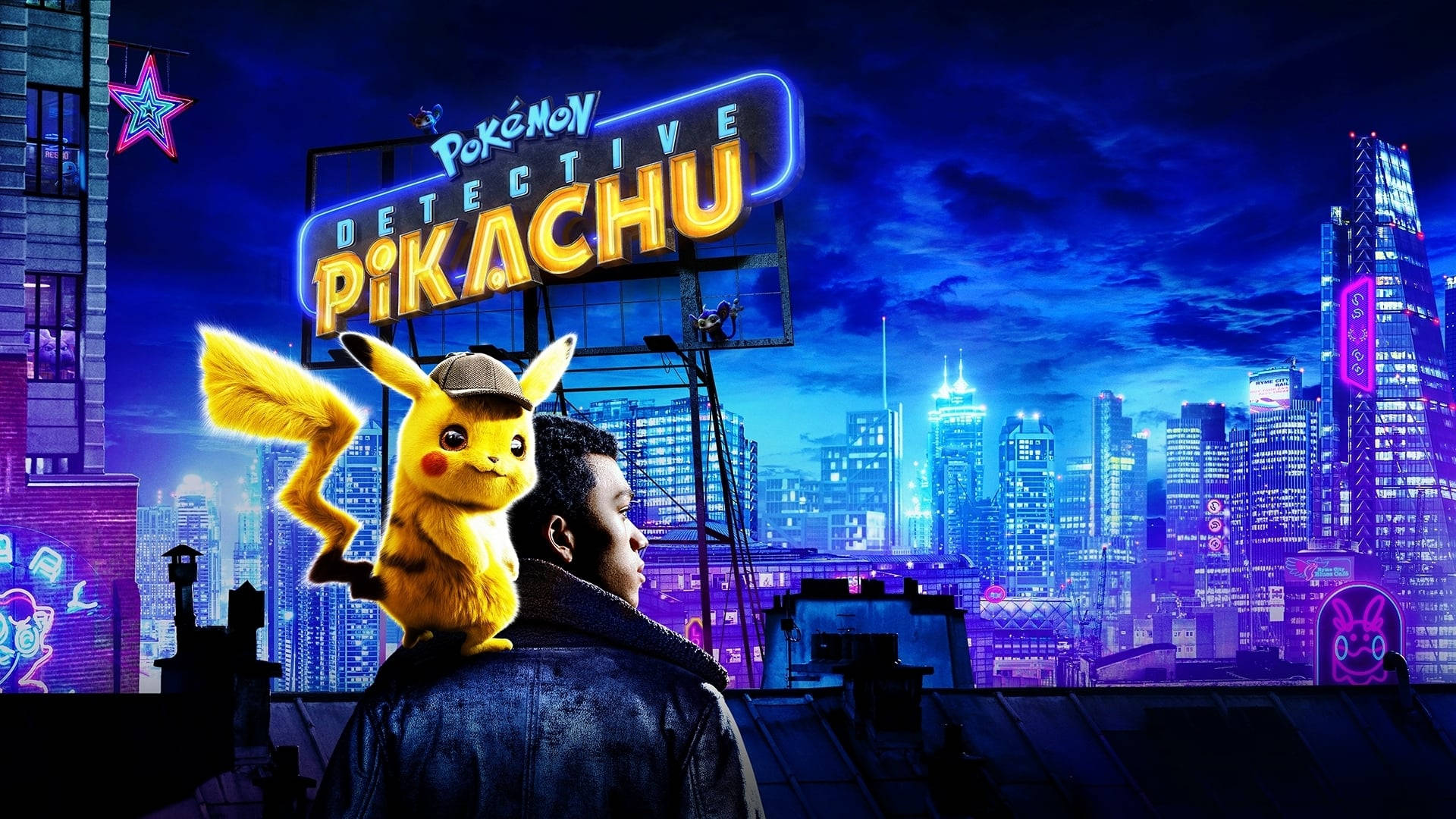 Pokemon Speurder Pikachu Justice Smith Muurpapier