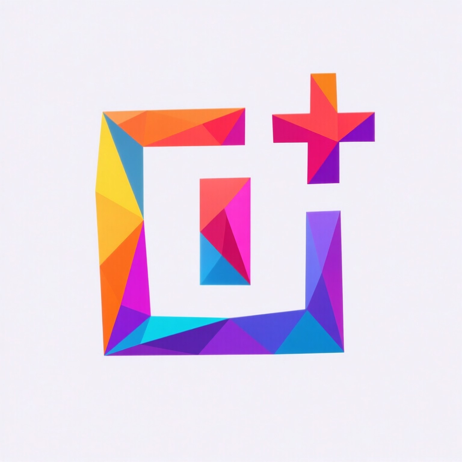Poligonaal Logo-kuns Muurpapier