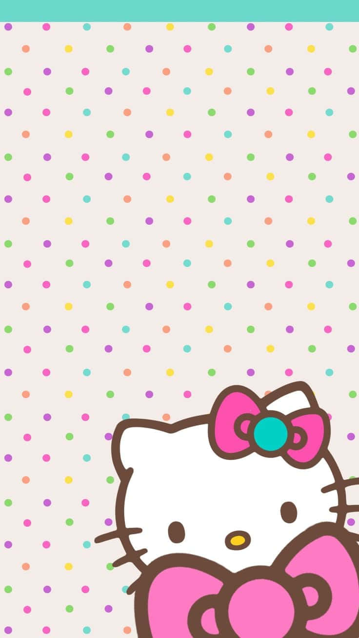Polkadot Sanrio Foon Muurpapier