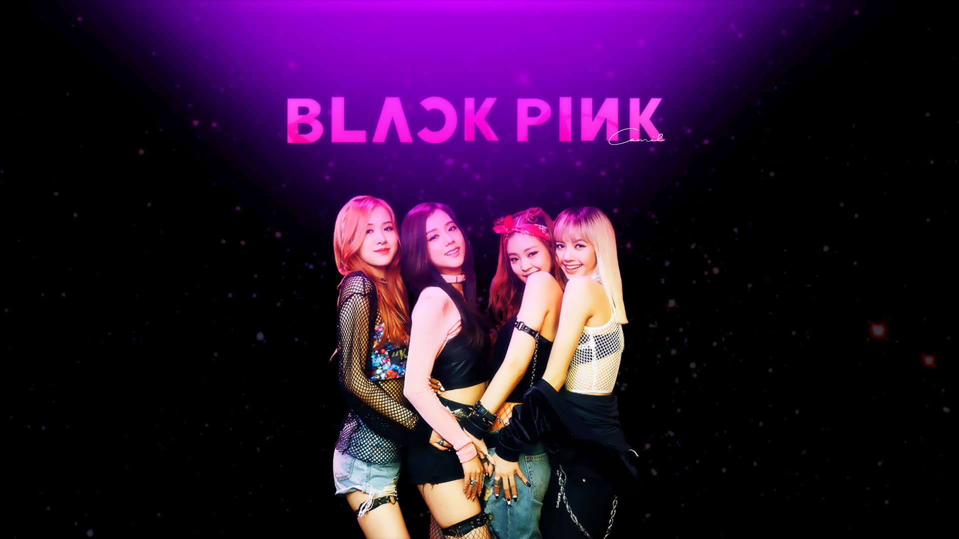 Pop-sensasie Blackpink verlig die verhoog met hul jongste optrede Muurpapier