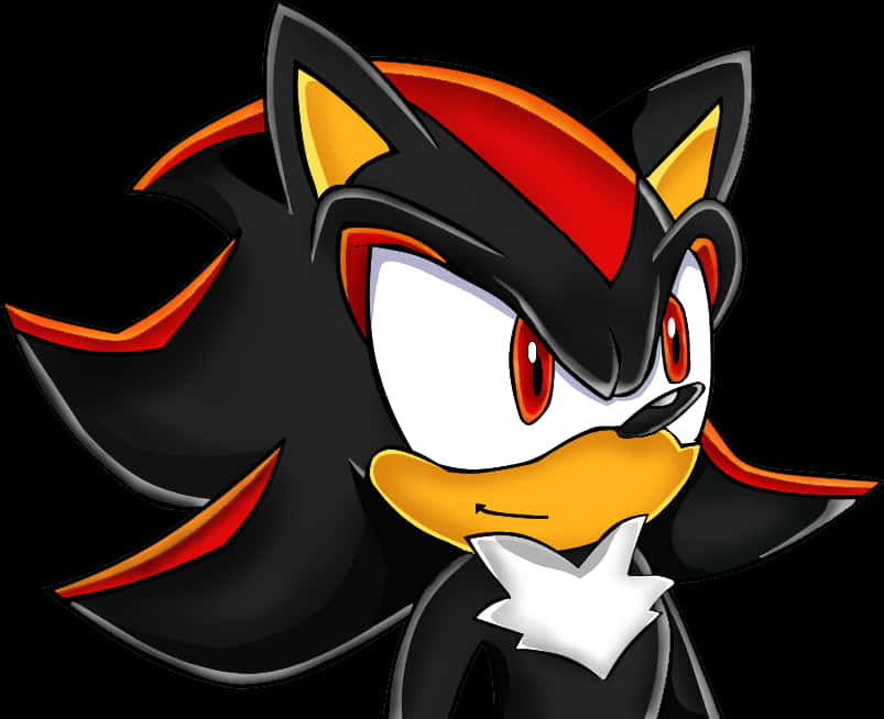 Portret van Shadow the Hedgehog Muurpapier