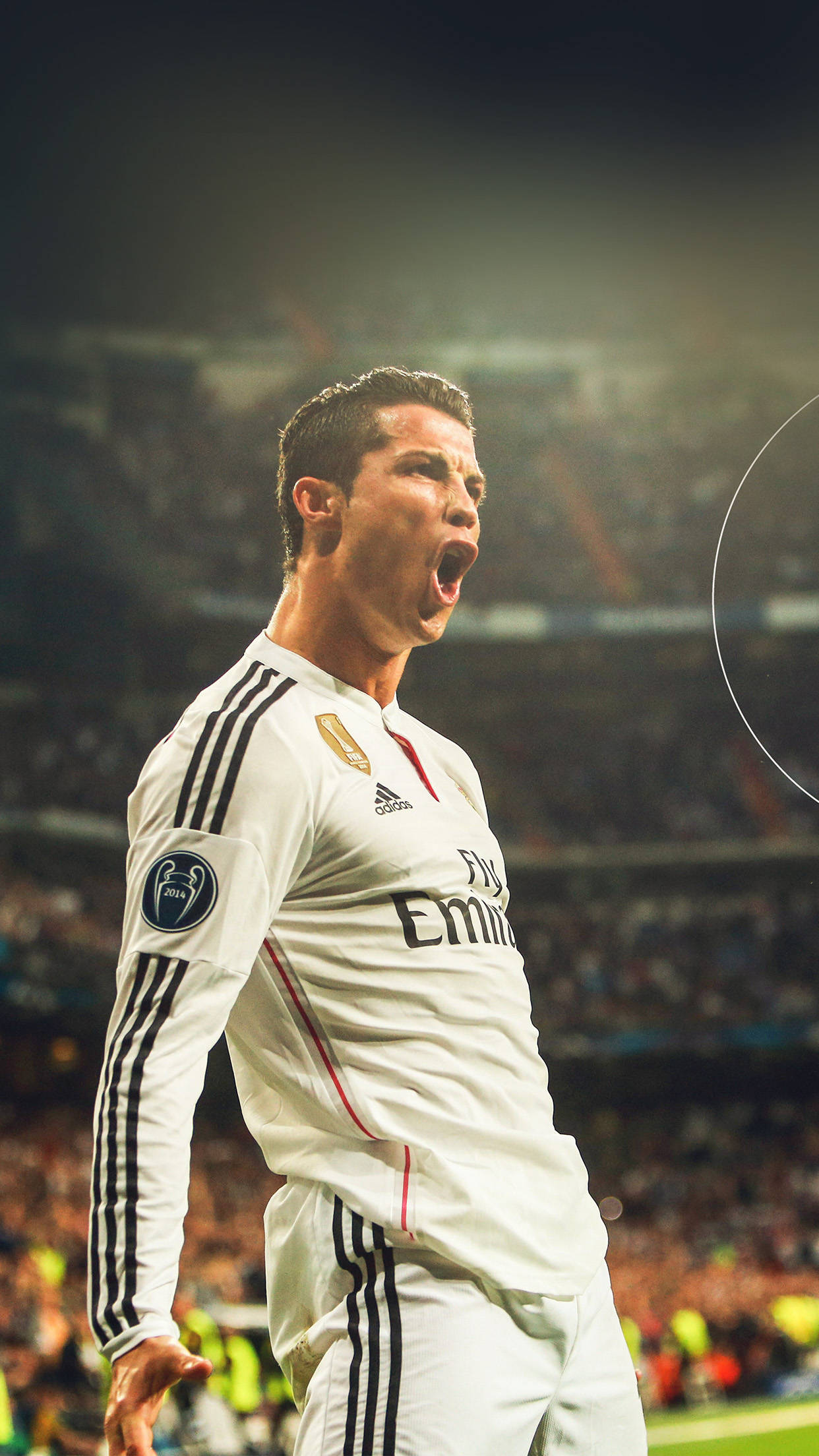 Portugese Professionele Sokkerspeler Cristiano Ronaldo SIU Sport iPhone Muurpapier