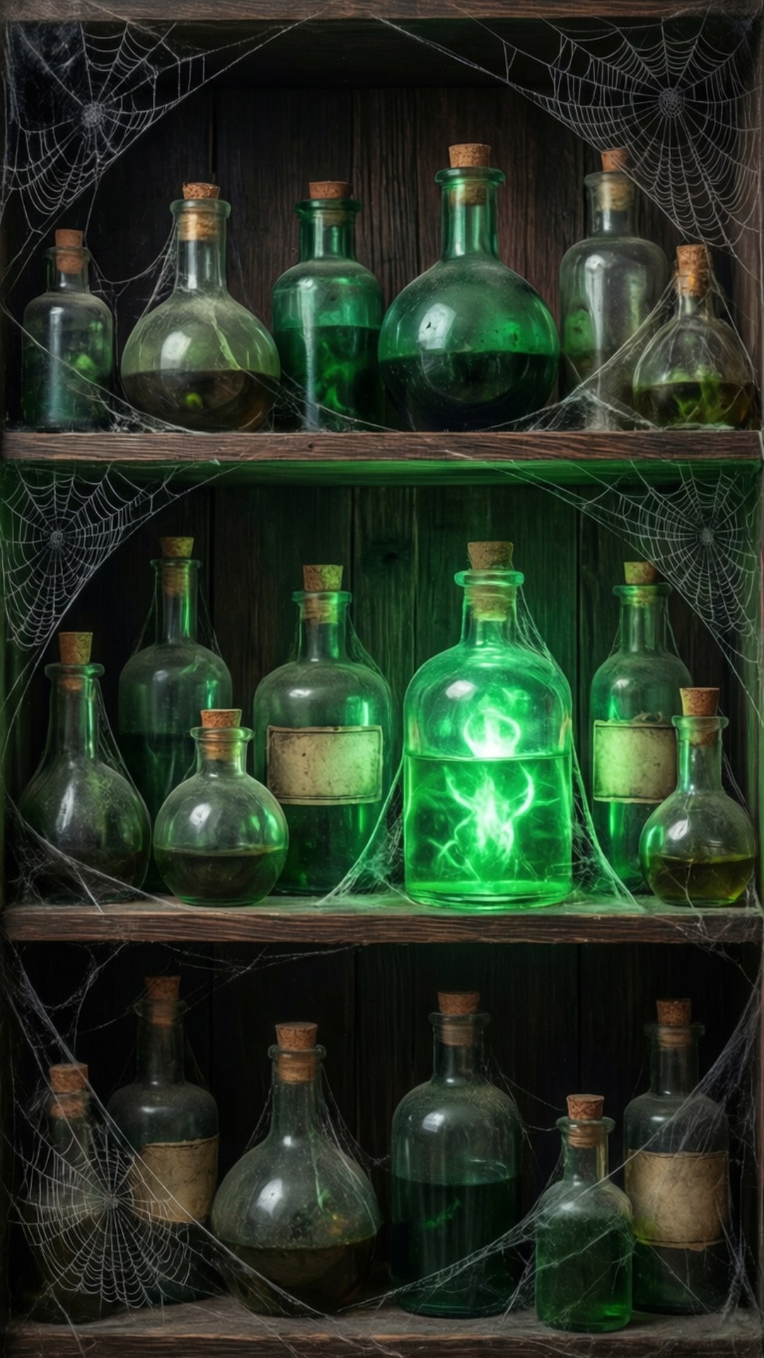 Potionrak Gloed Muurpapier