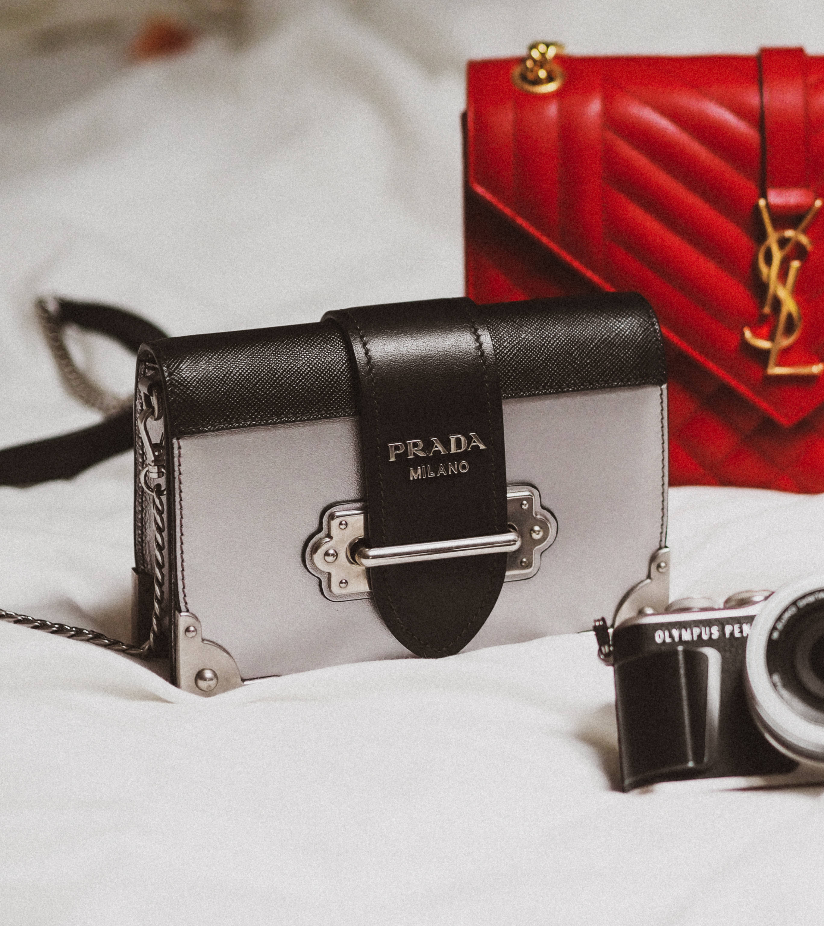 Prada En YSL Sakke Muurpapier